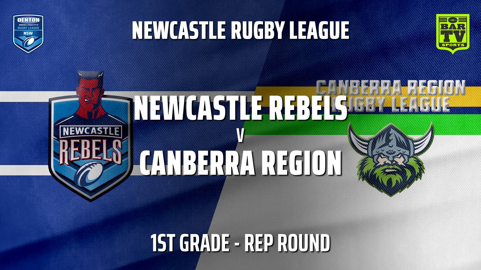 210626-Newcastle Rep Round - 1st Grade - Newcastle Rebels v Canberra Region Rugby League Slate Image