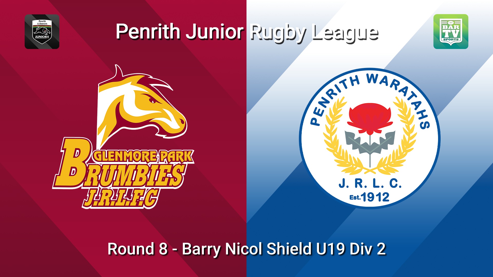 260531-video-Penrith & District Junior Rugby League Round 8 - Barry Nicol Shield U19 Div 2 - Glenmore Park v Penrith Waratahs Minigame Slate Image