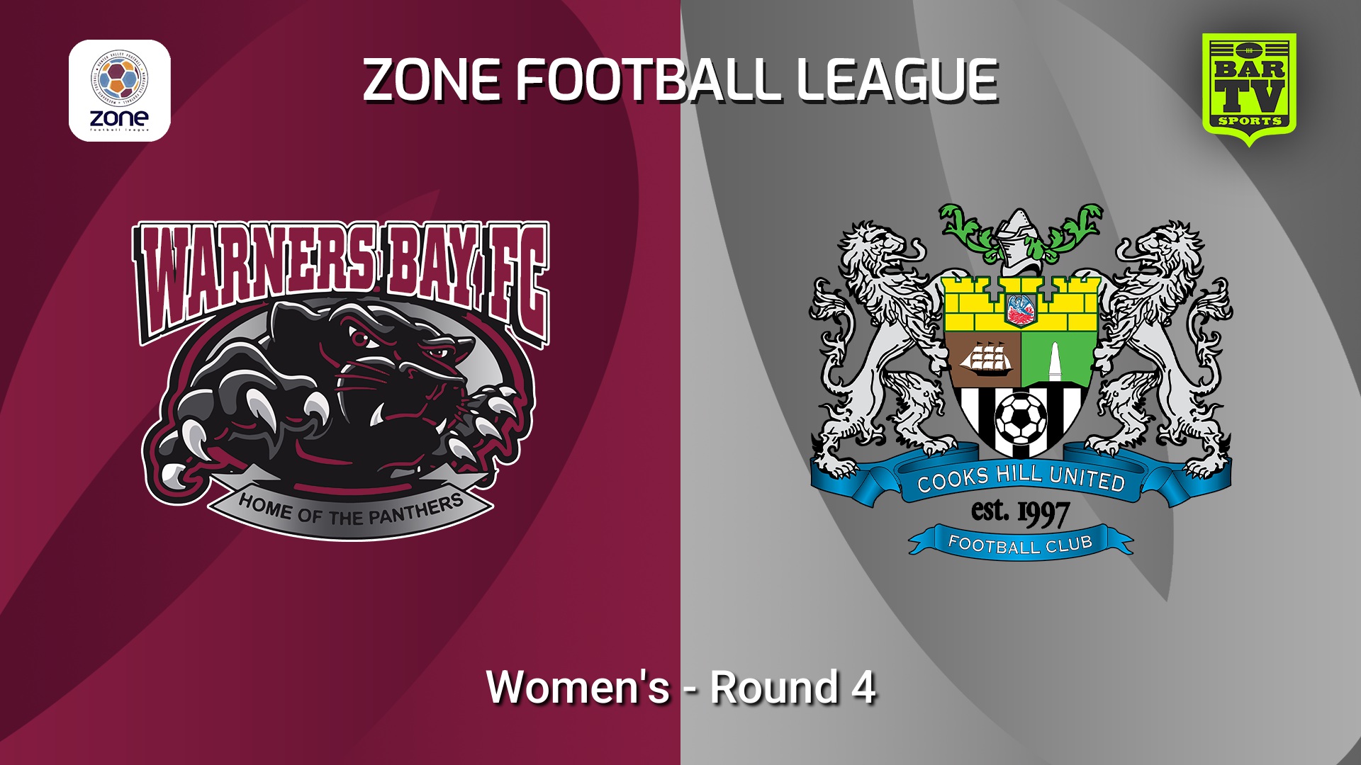 260412-video-Newcastle Zone Football League Round 4 - Women's - Warners Bay v Cooks Hill United W Slate Image