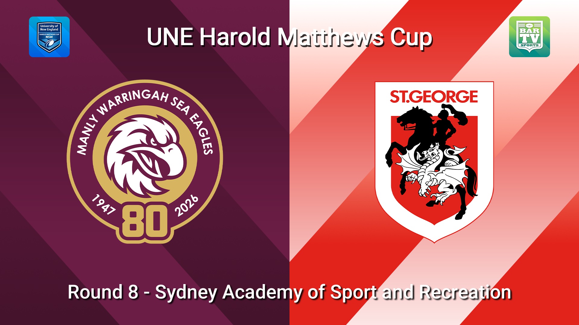 260329-video-UNE Harold Matthews Cup Round 8 - Manly Warringah Sea Eagles v St George Dragons Slate Image