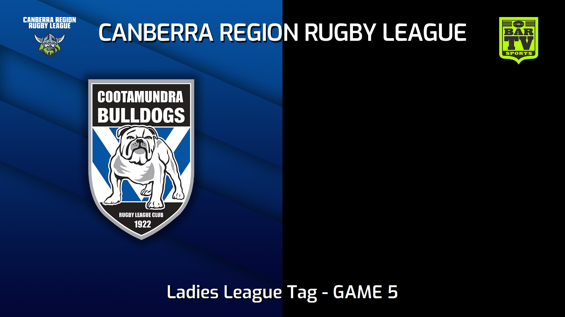 230401-Canberra GAME 5 - Ladies League Tag - Cootamundra Bulldogs v Bega Roosters Slate Image