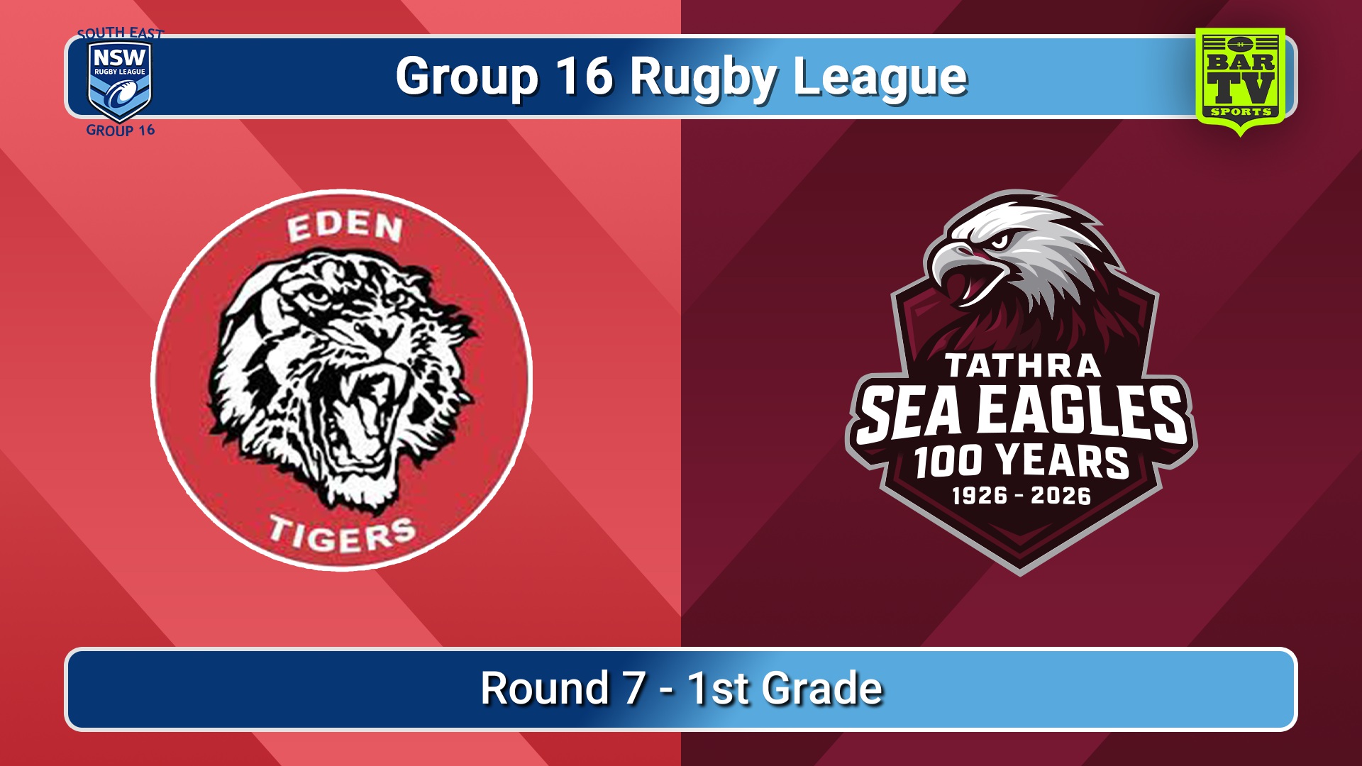 260614-video-Group 16 Rugby League  Round 7 - 1st Grade - Eden Tigers v Tathra Sea Eagles Slate Image