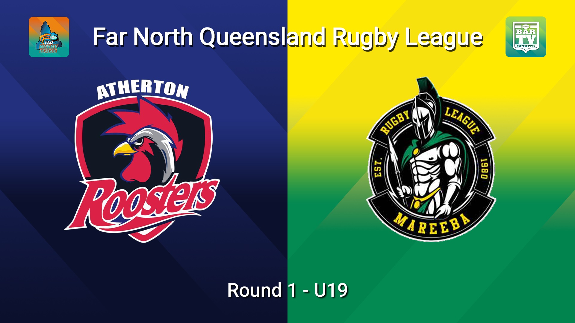 260321-video-FNQ Rugby League Round 1 - U19 - Atherton Roosters  v Mareeba Gladiators  Slate Image