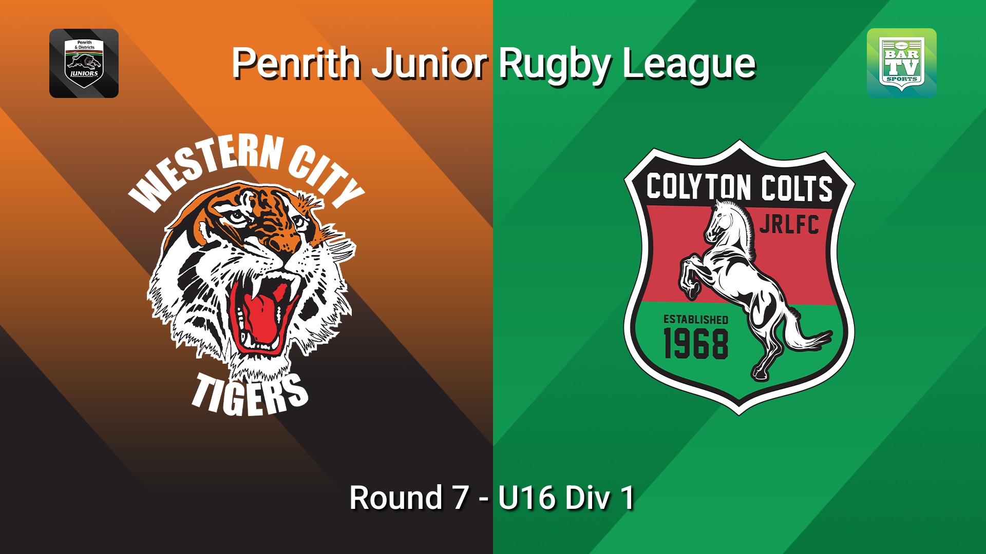 260612-video-Penrith & District Junior Rugby League Round 7 - U16 Div 1 - Western City Tigers v Colyton Slate Image