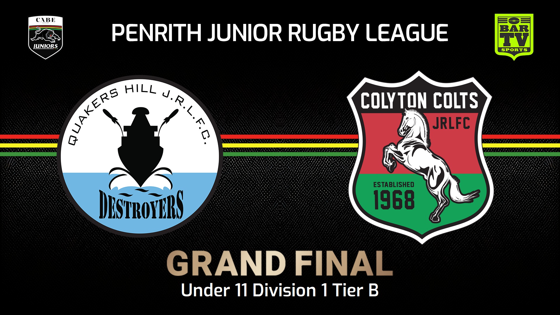 240907-video-Penrith & District Junior Rugby League Grand Final - U11 Div 1B - Quakers Hill Destroyers v Colyton Colts Slate Image