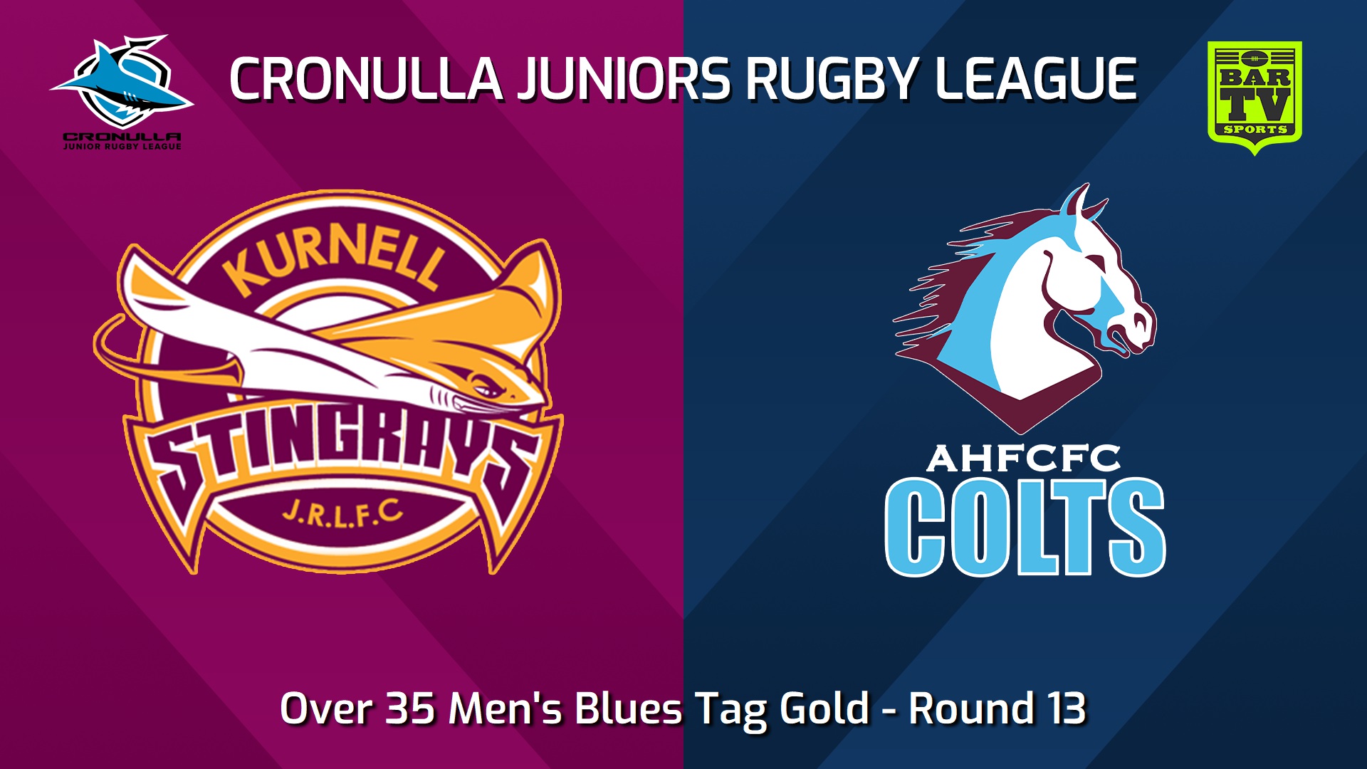 240727-video-Cronulla Juniors Round 13 - Over 35 Men's Blues Tag Gold - Kurnell Stingrays v Aquinas Colts Slate Image