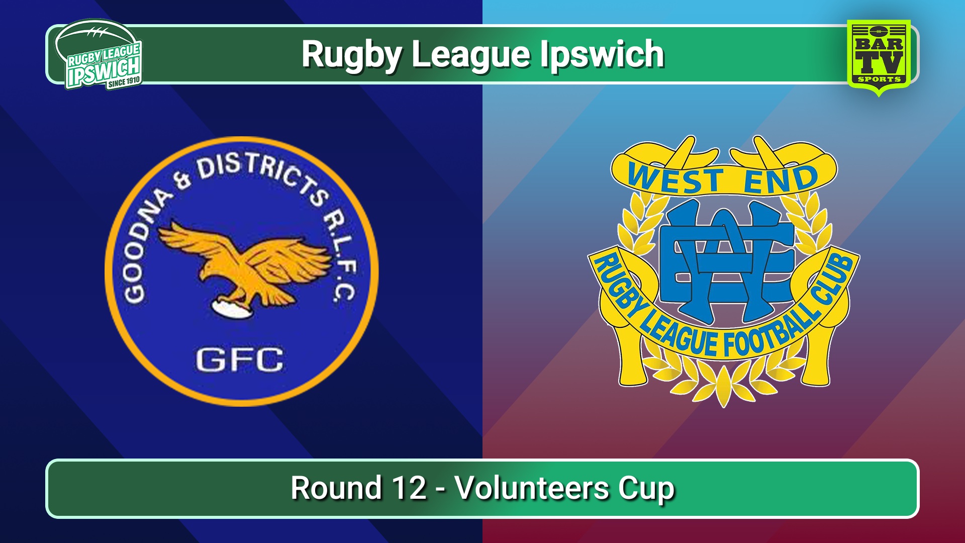 250802-video-Rugby League Ipswich Round 12 - Volunteers Cup - Goodna v West End Slate Image