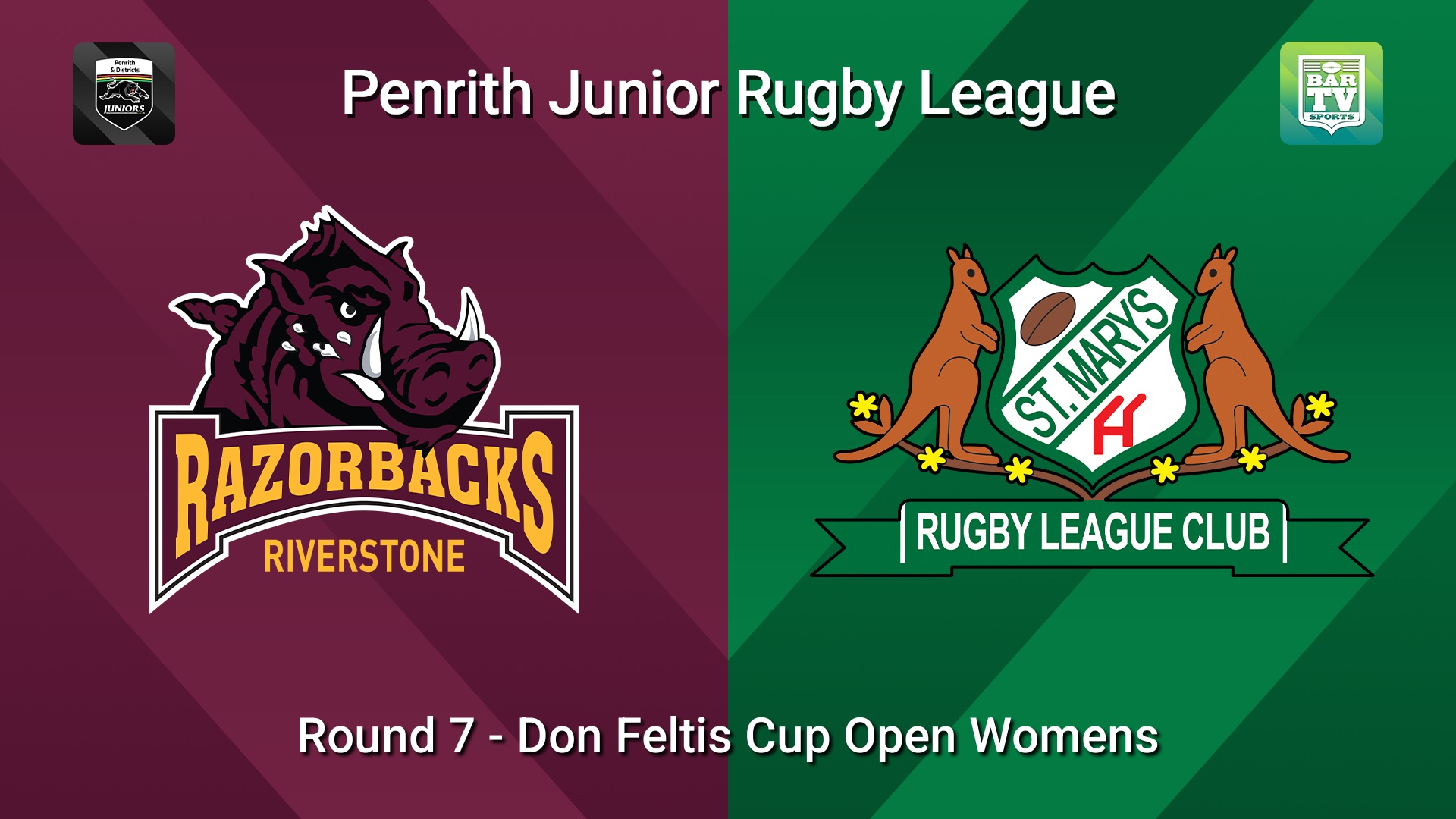 260531-video-Penrith & District Junior Rugby League Round 7 - Don Feltis Cup Open Womens - Riverstone v St Marys Minigame Slate Image