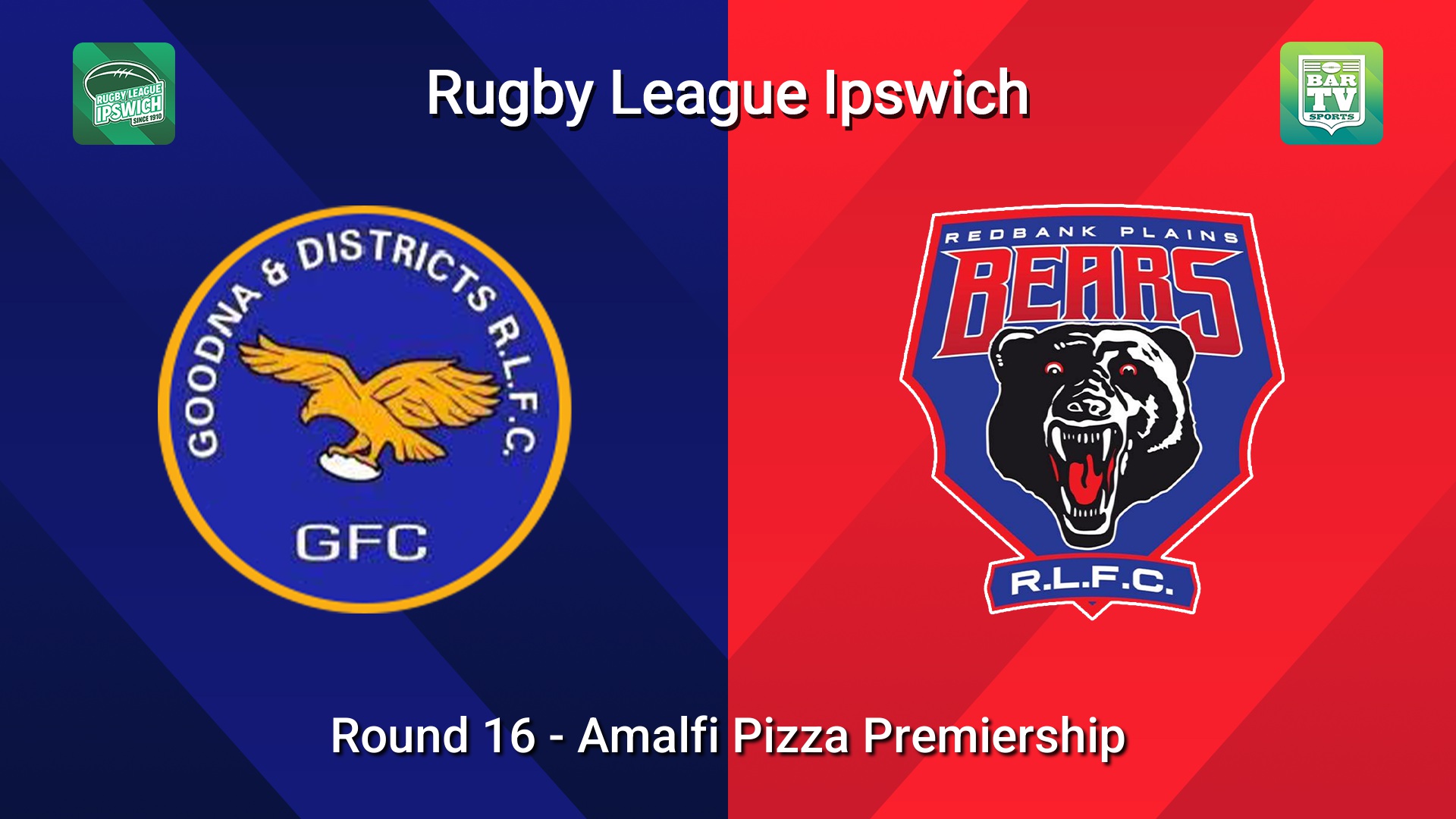 260801-video-Rugby League Ipswich Round 16 - Amalfi Pizza Premiership - Goodna v Redbank Plains Bears Slate Image