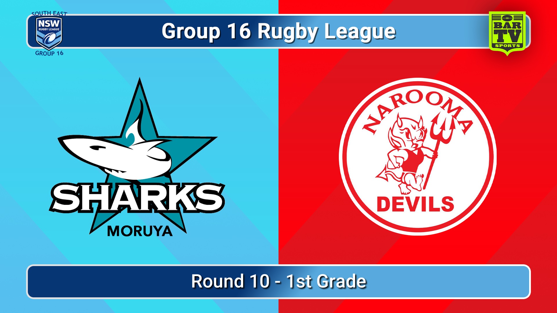 260705-video-Group 16 Rugby League  Round 10 - 1st Grade - Moruya Sharks v Narooma Devils Slate Image