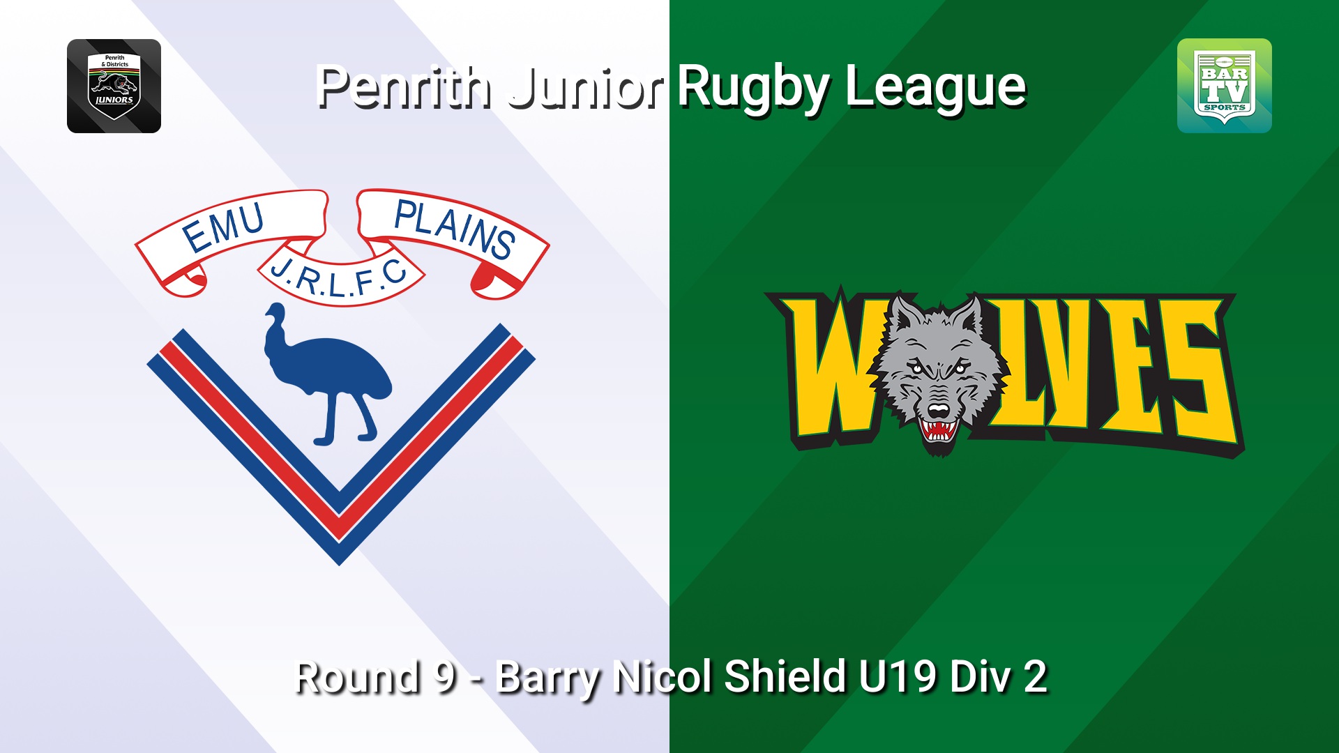 260614-video-Penrith & District Junior Rugby League Round 9 - Barry Nicol Shield U19 Div 2 - Emu Plains v Windsor Wolves Slate Image