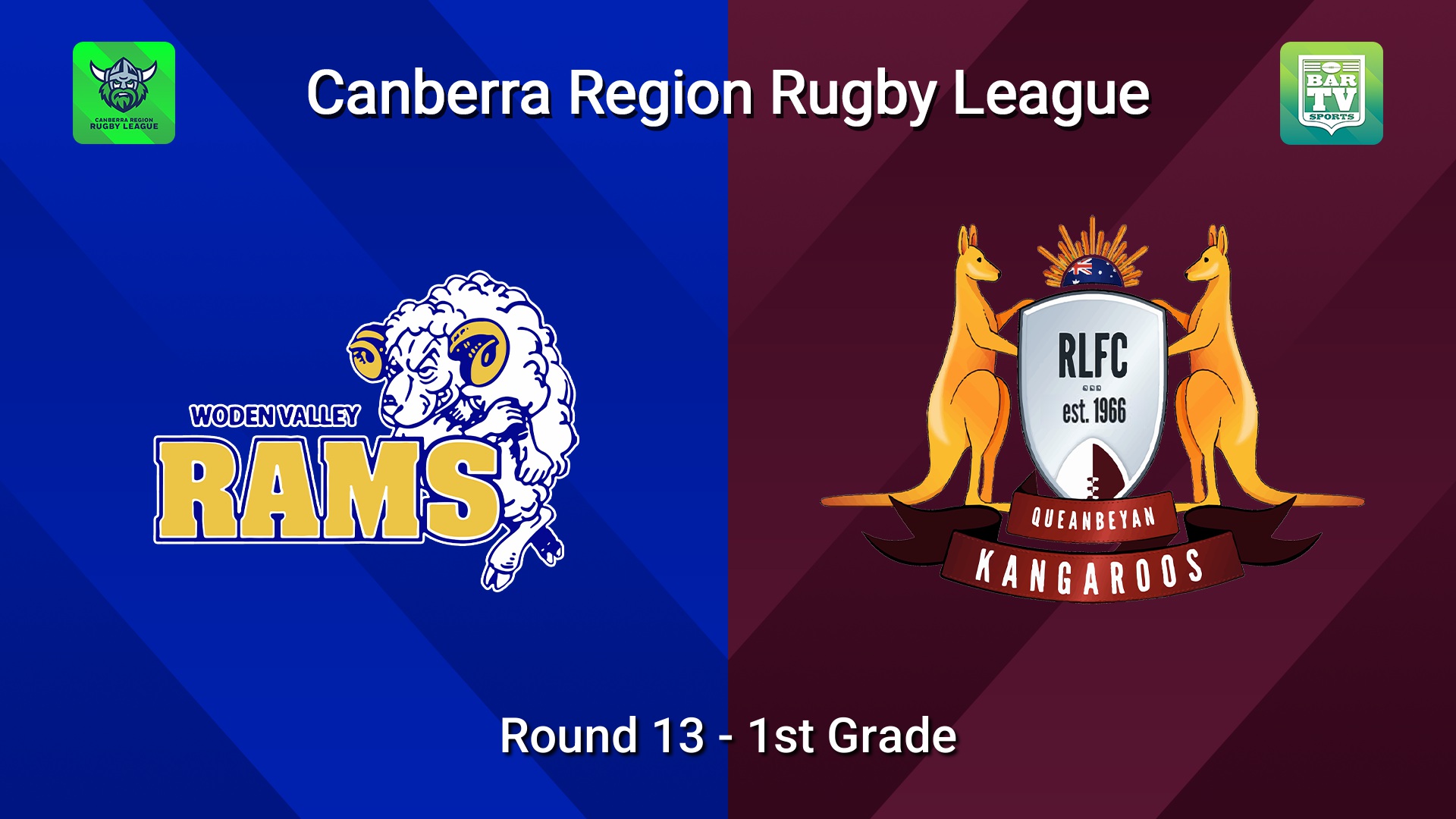260718-video-Canberra Round 13 - 1st Grade - Woden Valley Rams v Queanbeyan Kangaroos Slate Image