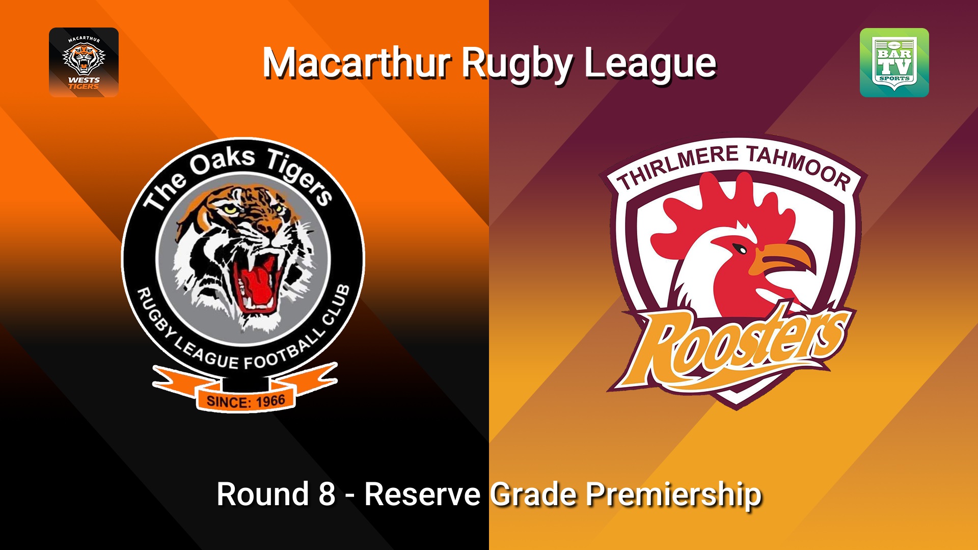 260614-video-Macarthur RL Round 8 - Reserve Grade Premiership - The Oaks Tigers v Thirlmere Roosters Slate Image