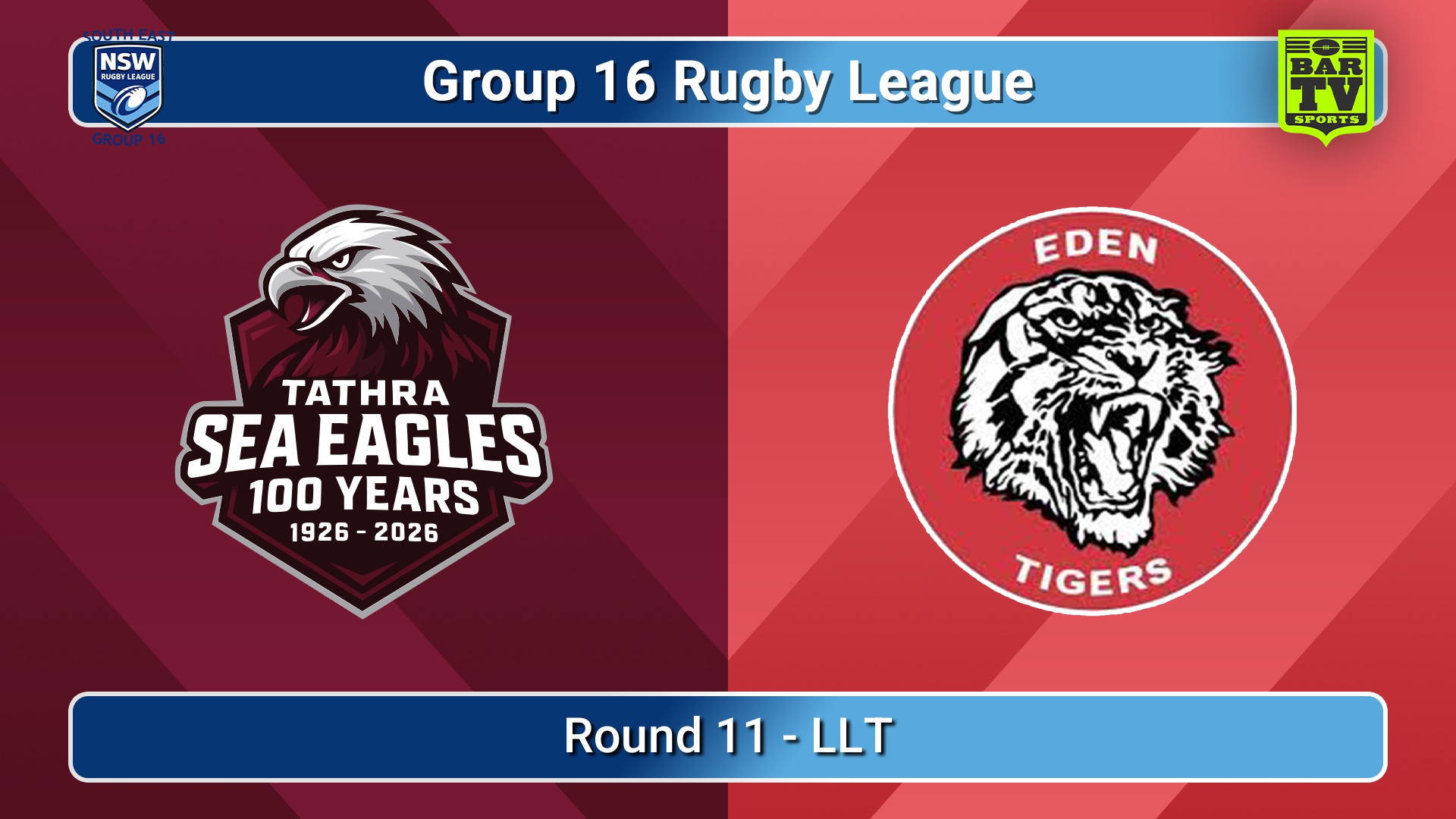 260711-video-Group 16 Rugby League  Round 11 - LLT - Tathra Sea Eagles v Eden Tigers Slate Image