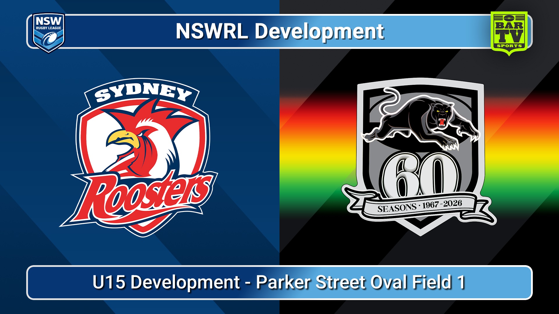 260716-video-NSWRL Development Game 49 - U15 Development - Sydney Roosters v Penrith Panthers Slate Image
