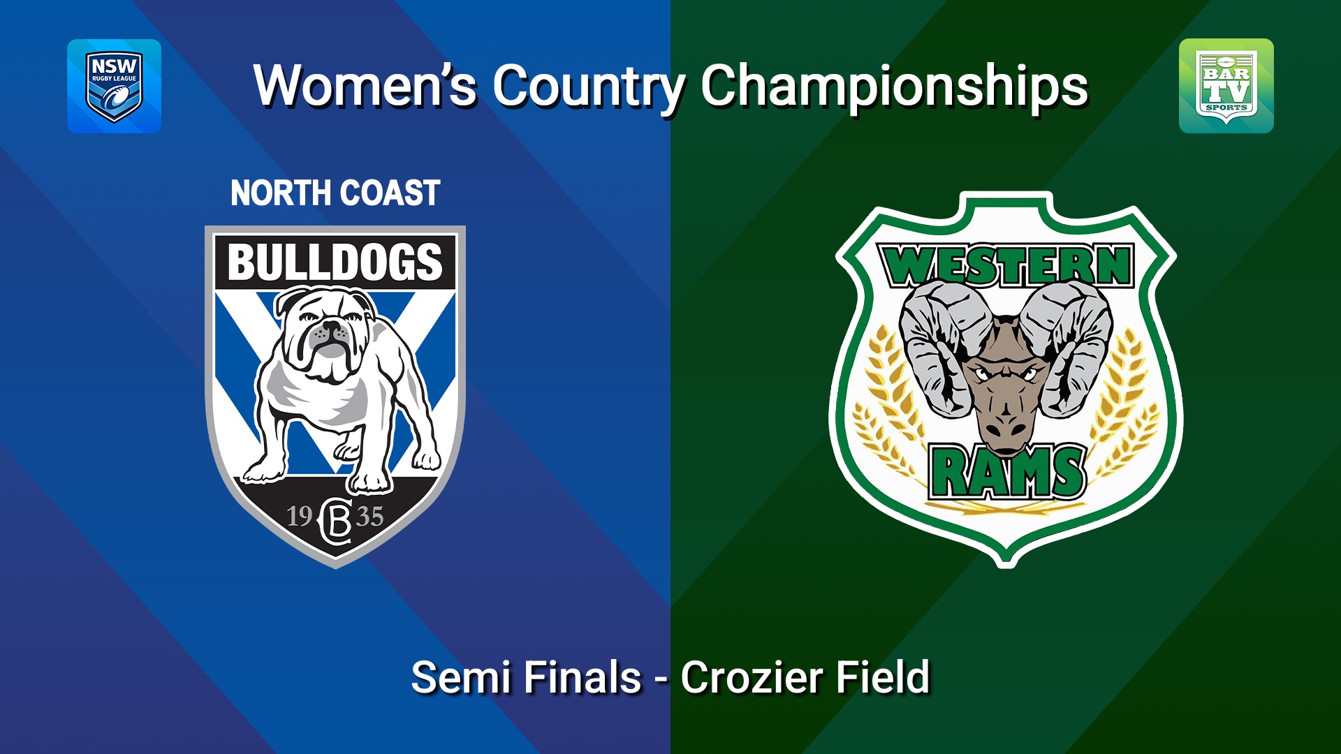 260322-video-NSWRL Womens Country Championships Semi Finals - North Coast Bulldogs v Western Rams Slate Image
