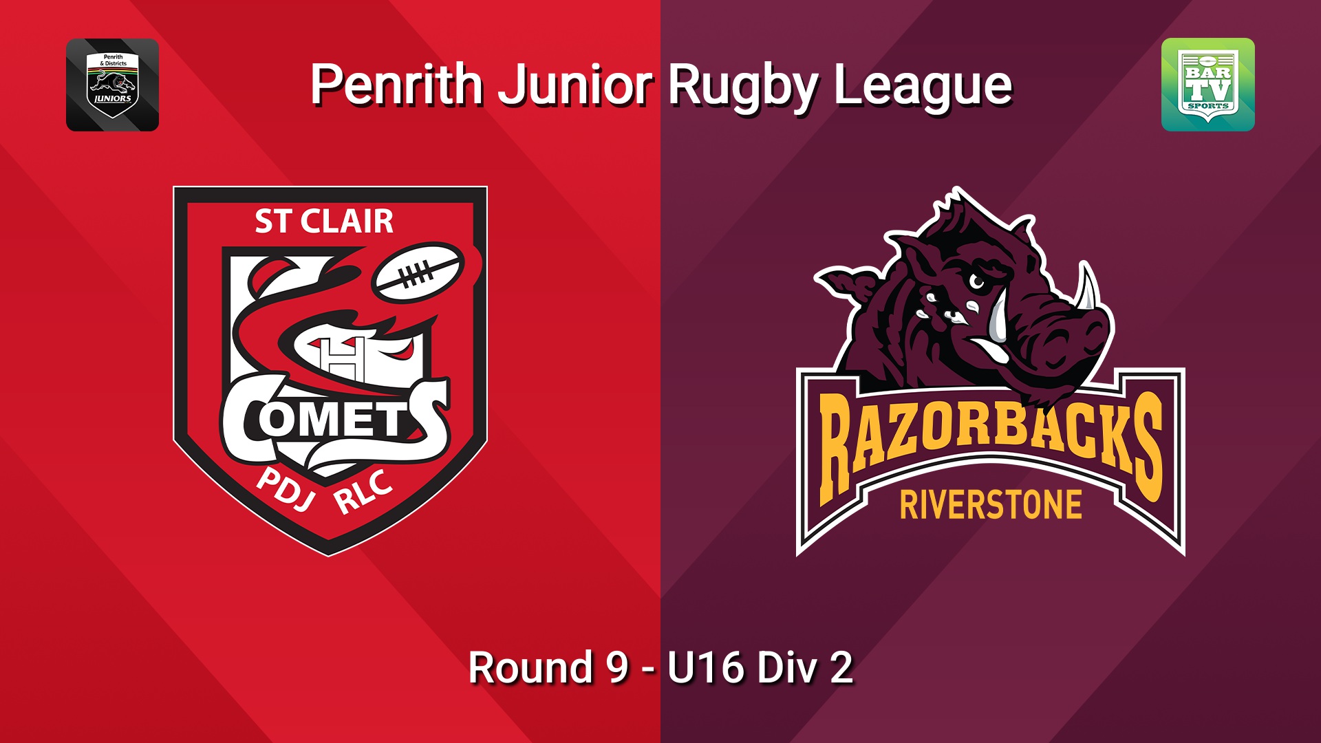 260627-video-Penrith & District Junior Rugby League Round 9 - U16 Div 2 - St Clair v Riverstone Slate Image