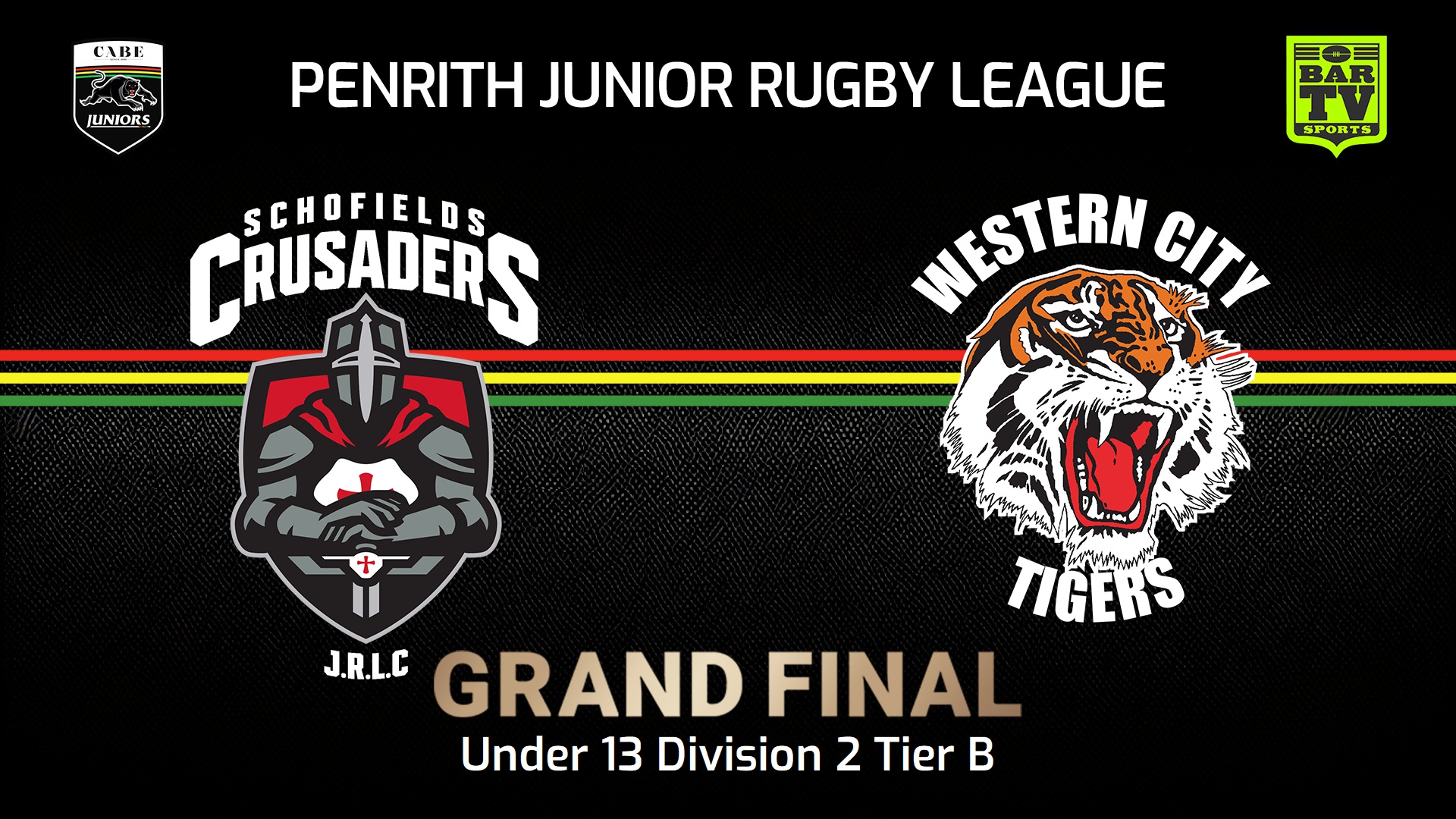 240901-video-Penrith & District Junior Rugby League Grand Final - U13 Div 2B - Schofields Crusaders v Western City Tigers Slate Image