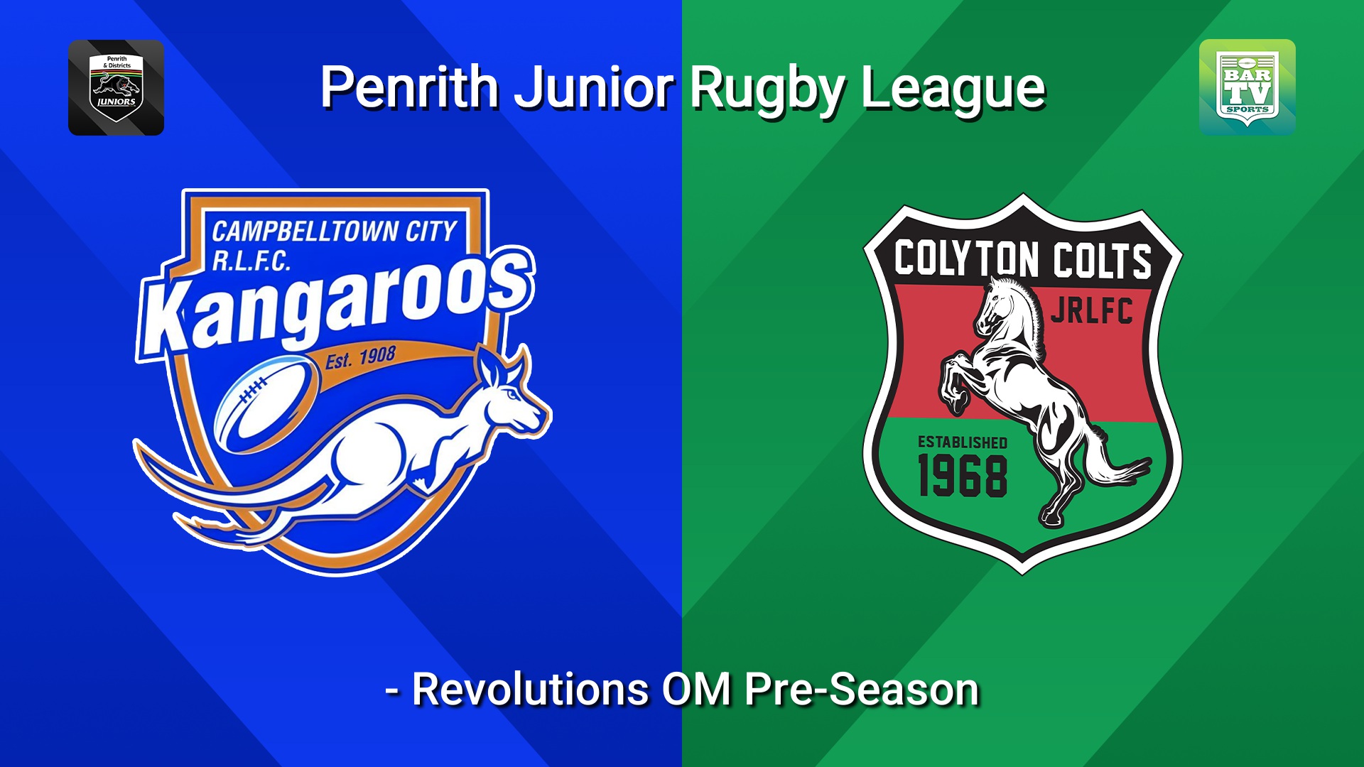 260321-video-Penrith & District Junior Rugby League Revolutions OM Pre-Season - Campbelltown City Kangaroos v Colyton Slate Image