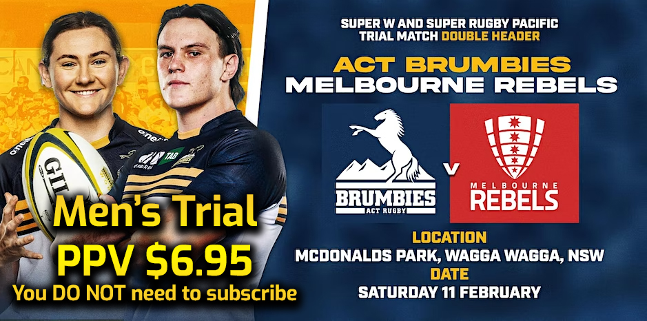 230211-Super Rugby Trials TRIAL MATCH - Brumbies v Rebels Slate Image
