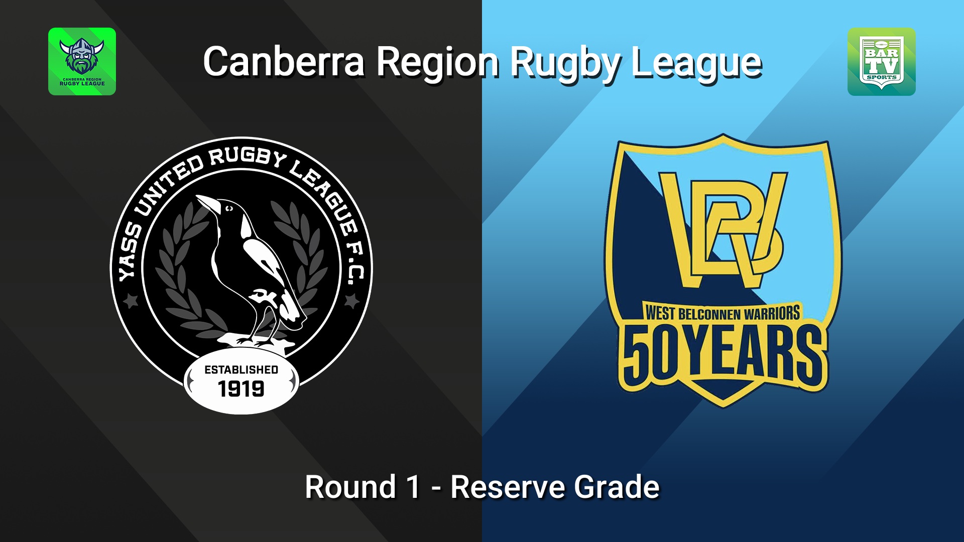 260411-video-Canberra Round 1 - Reserve Grade - Yass Magpies v West Belconnen Warriors Slate Image