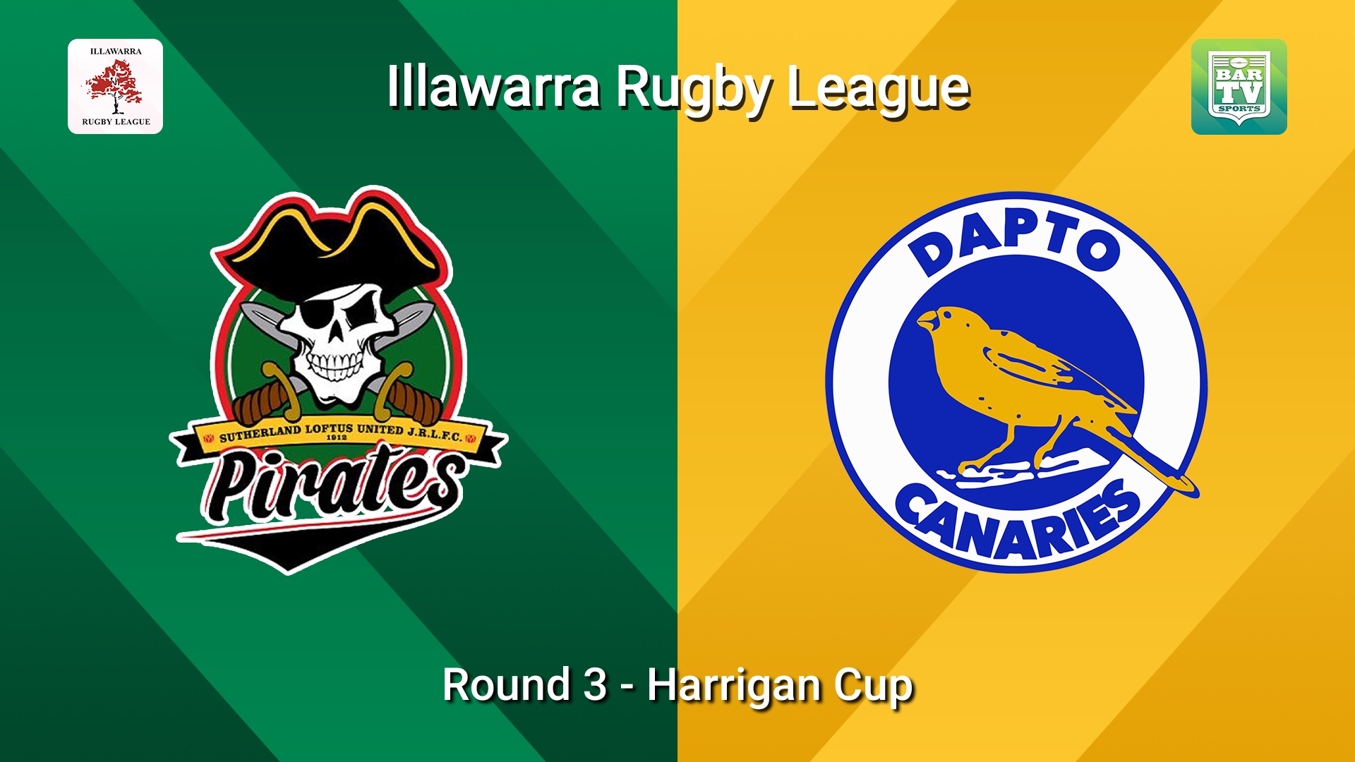 260510-video-Illawarra Round 3 - Harrigan Cup - Sutherland Loftus Pirates v Dapto Canaries Minigame Slate Image
