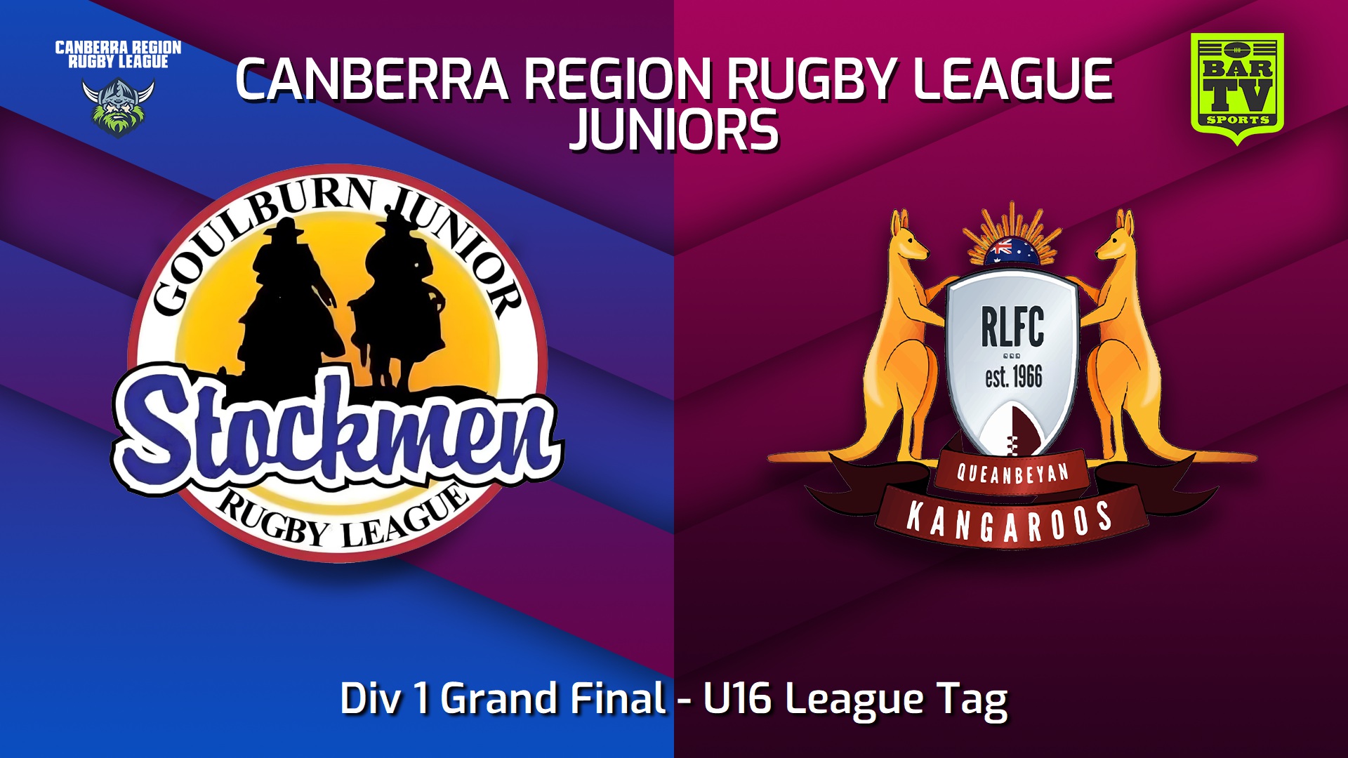 250906-video-Canberra Region Rugby League Juniors Div 1 Grand Final - U16 League Tag - Goulburn Junior Stockmen v Queanbeyan Kangaroos Juniors Slate Image