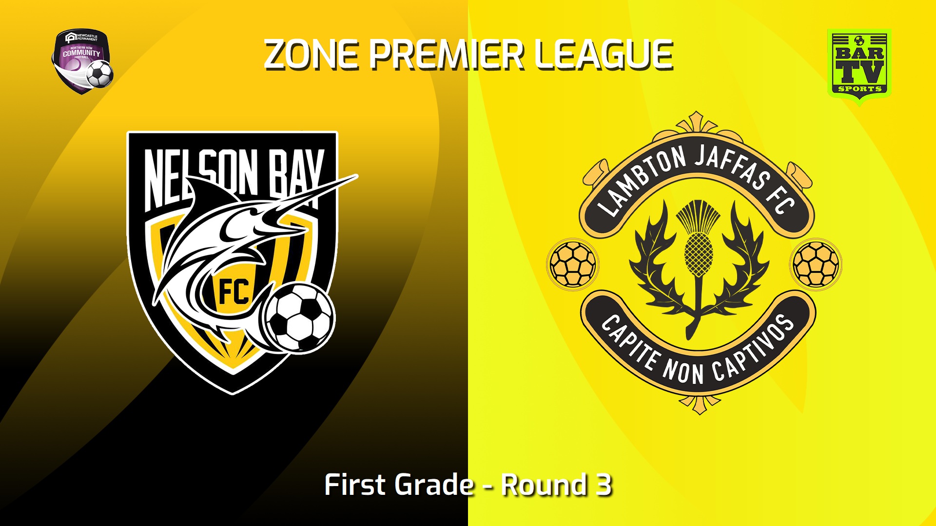 250405-video-Newcastle Zone Football League Round 3 - 1st Grade - Nelson Bay FC v Lambton Jaffas Slate Image