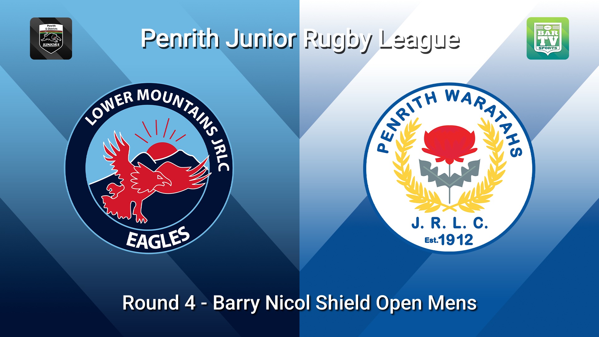 260424-video-Penrith & District Junior Rugby League Round 4 - Barry Nicol Shield Open Mens - Lower Mountains v Penrith Waratahs Slate Image