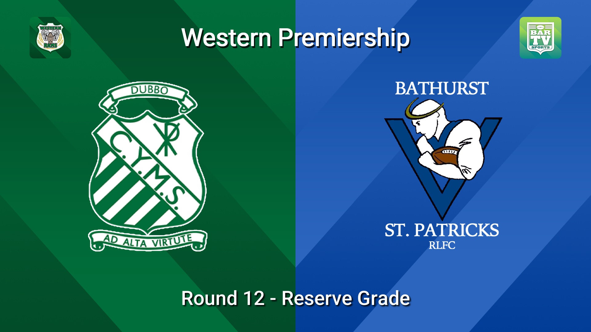 260711-video-Western Premiership Round 12 - Reserve Grade - Dubbo CYMS v Bathurst St. Pats Minigame Slate Image