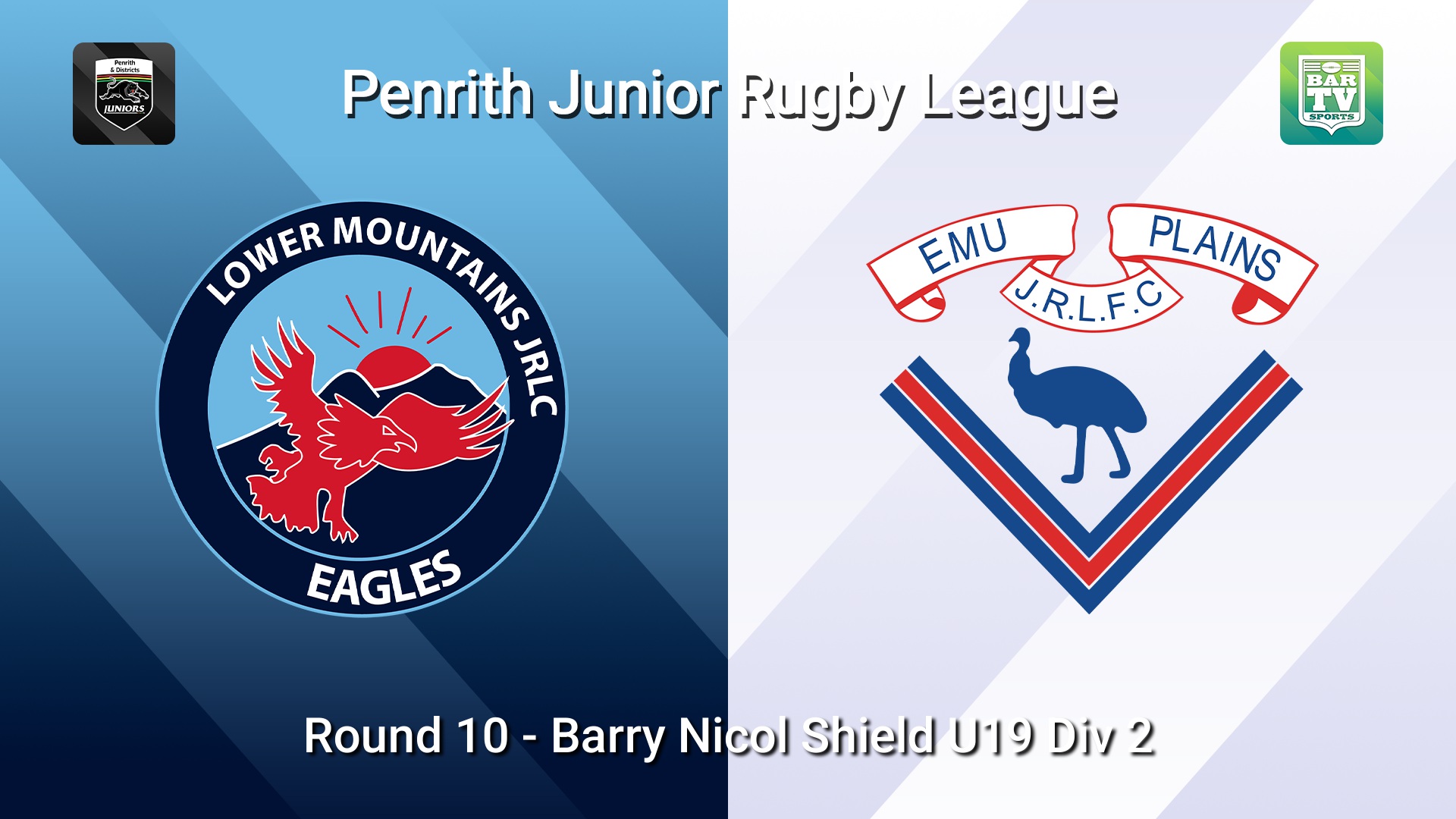 260620-video-Penrith & District Junior Rugby League Round 10 - Barry Nicol Shield U19 Div 2 - Lower Mountains v Emu Plains Slate Image