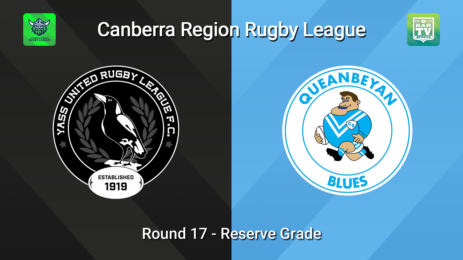 260815-video-Canberra Round 17 - Reserve Grade - Yass Magpies v Queanbeyan Blues Slate Image