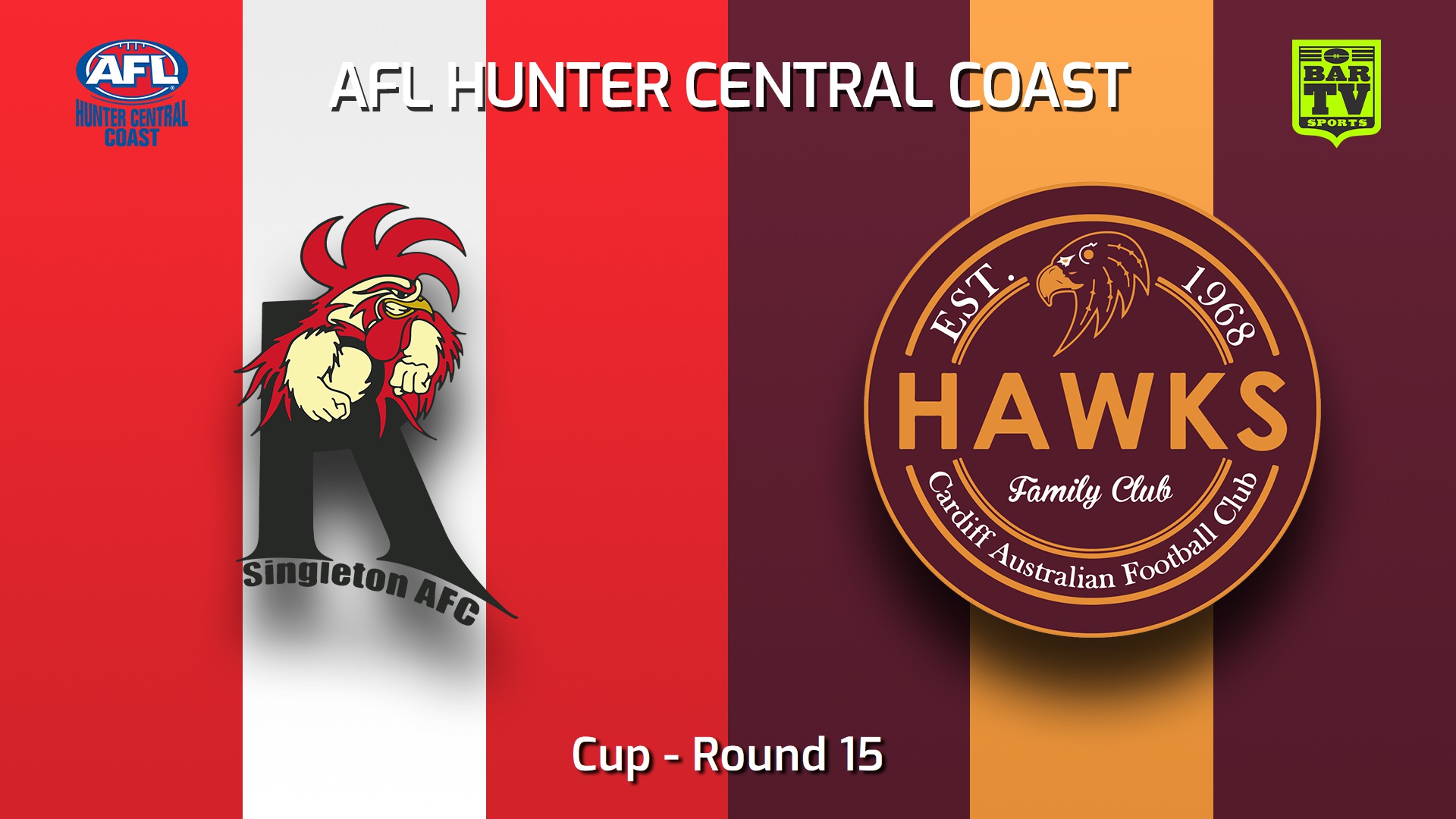 250809-video-AFL Hunter Central Coast Round 15 - Cup - Singleton Roosters v Cardiff Hawks Slate Image