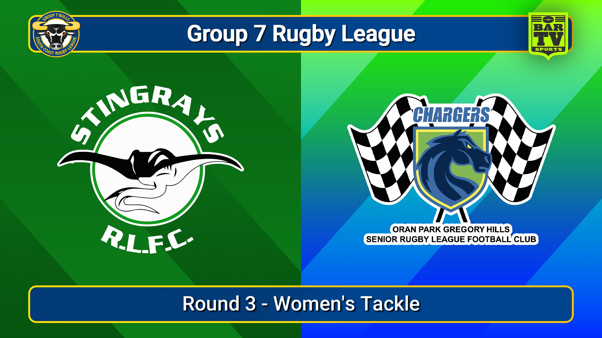250511-video-South Coast Round 3 - Women's Tackle - Stingrays of Shellharbour v Oran Park Chargers Slate Image