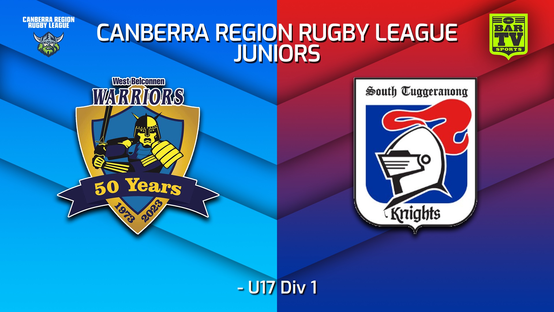 250718-video-Canberra Region Rugby League Juniors U17 Div 1 - West Belconnen Warriors Juniors v South Tuggeranong Knights Slate Image