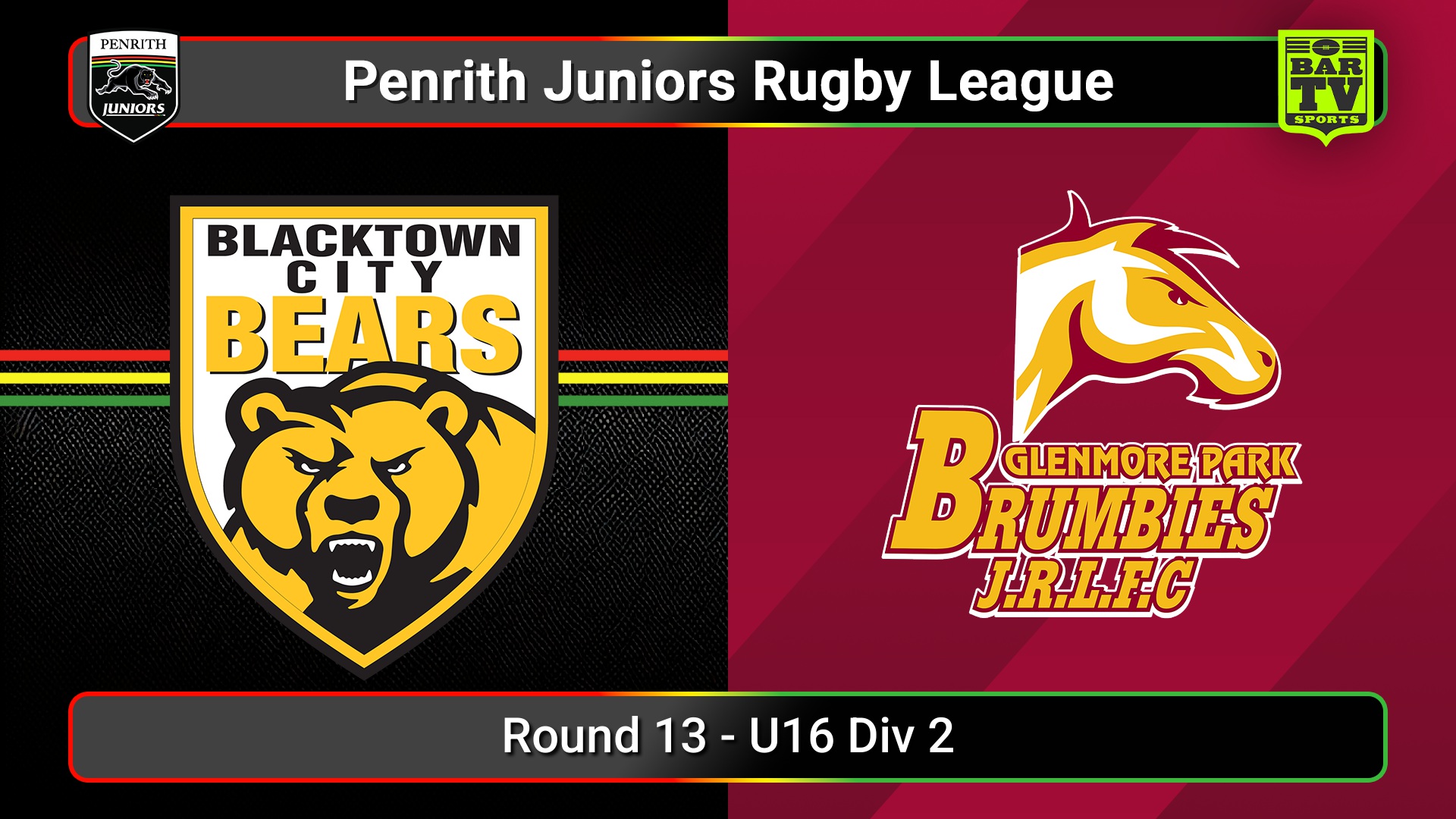250726-video-Penrith & District Junior Rugby League Round 13 - U16 Div 2 - Blacktown City v Glenmore Park Slate Image