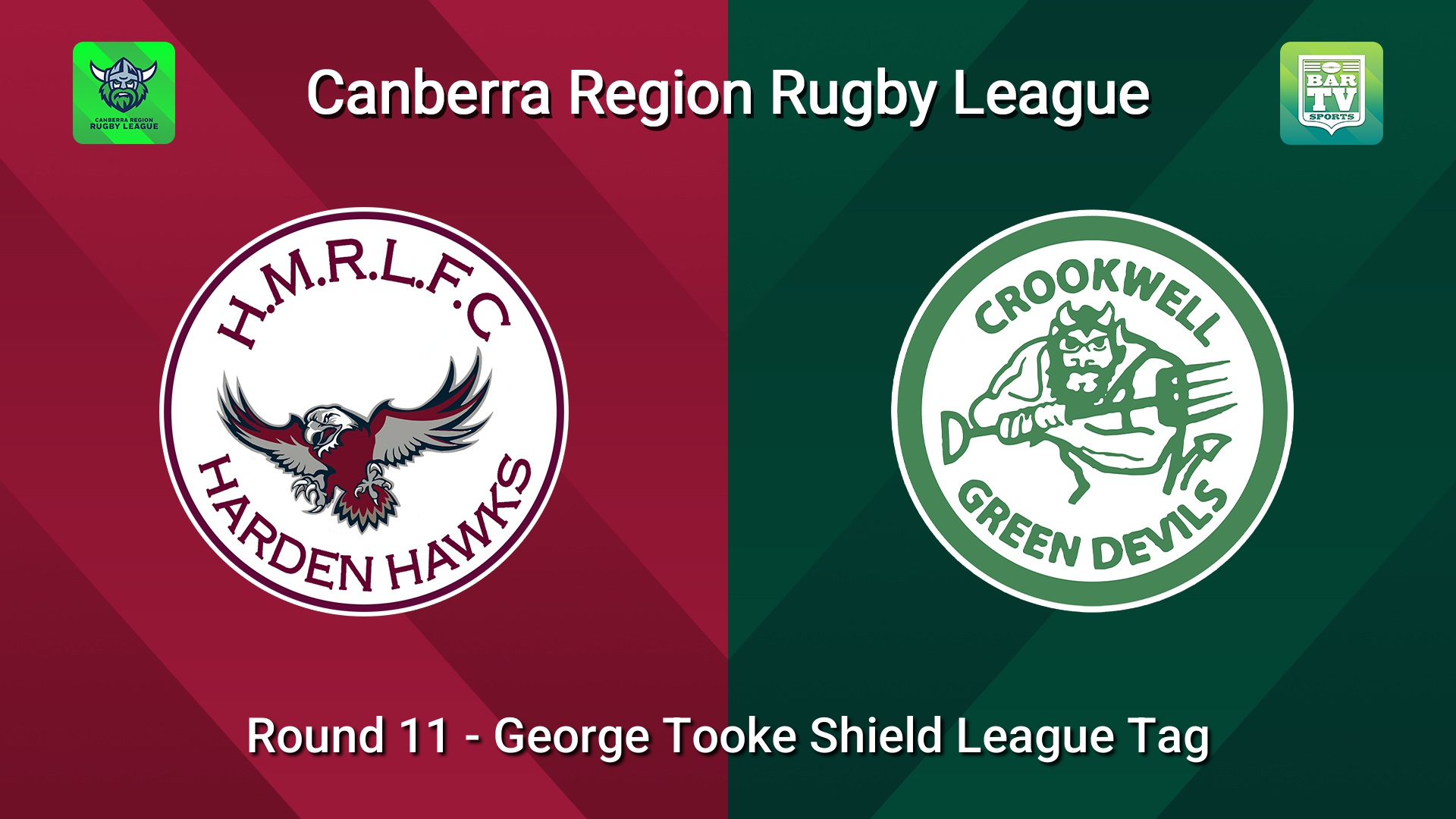 260711-video-Canberra Round 11 - George Tooke Shield League Tag - Harden Hawks v Crookwell Green Devils Minigame Slate Image