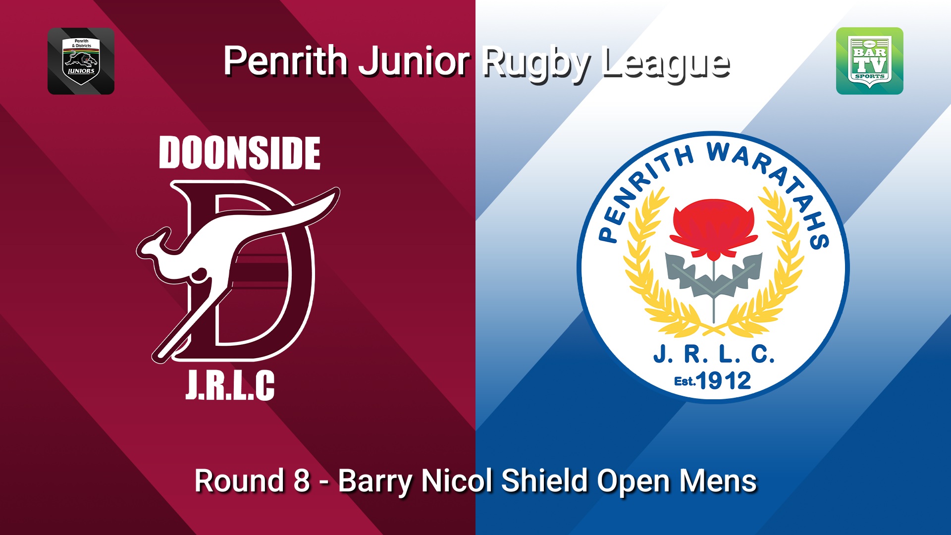 260531-video-Penrith & District Junior Rugby League Round 8 - Barry Nicol Shield Open Mens - Doonside v Penrith Waratahs Minigame Slate Image
