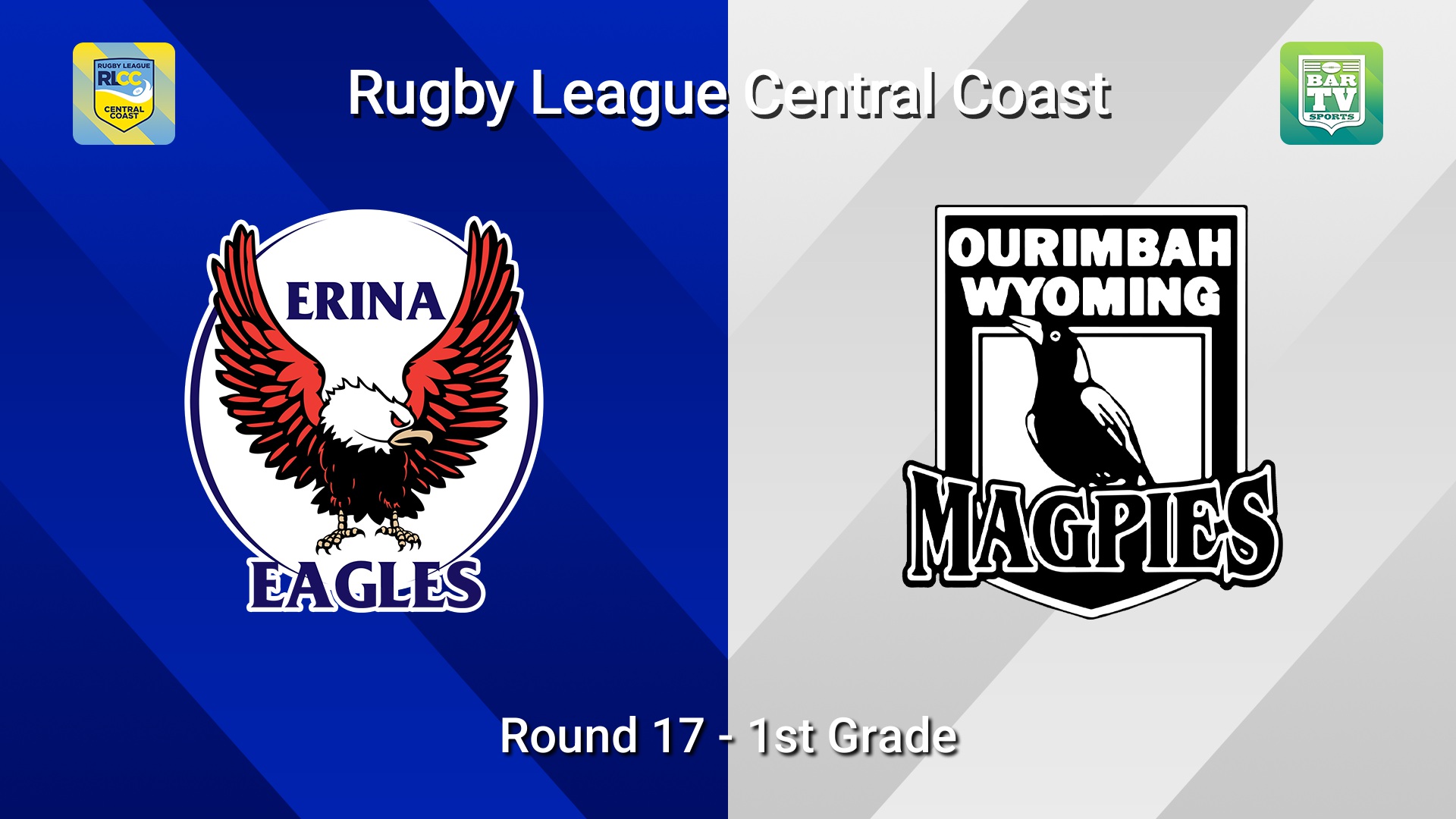 260816-video-RLCC Round 17 - 1st Grade - Erina Eagles v Ourimbah Wyoming Magpies Slate Image