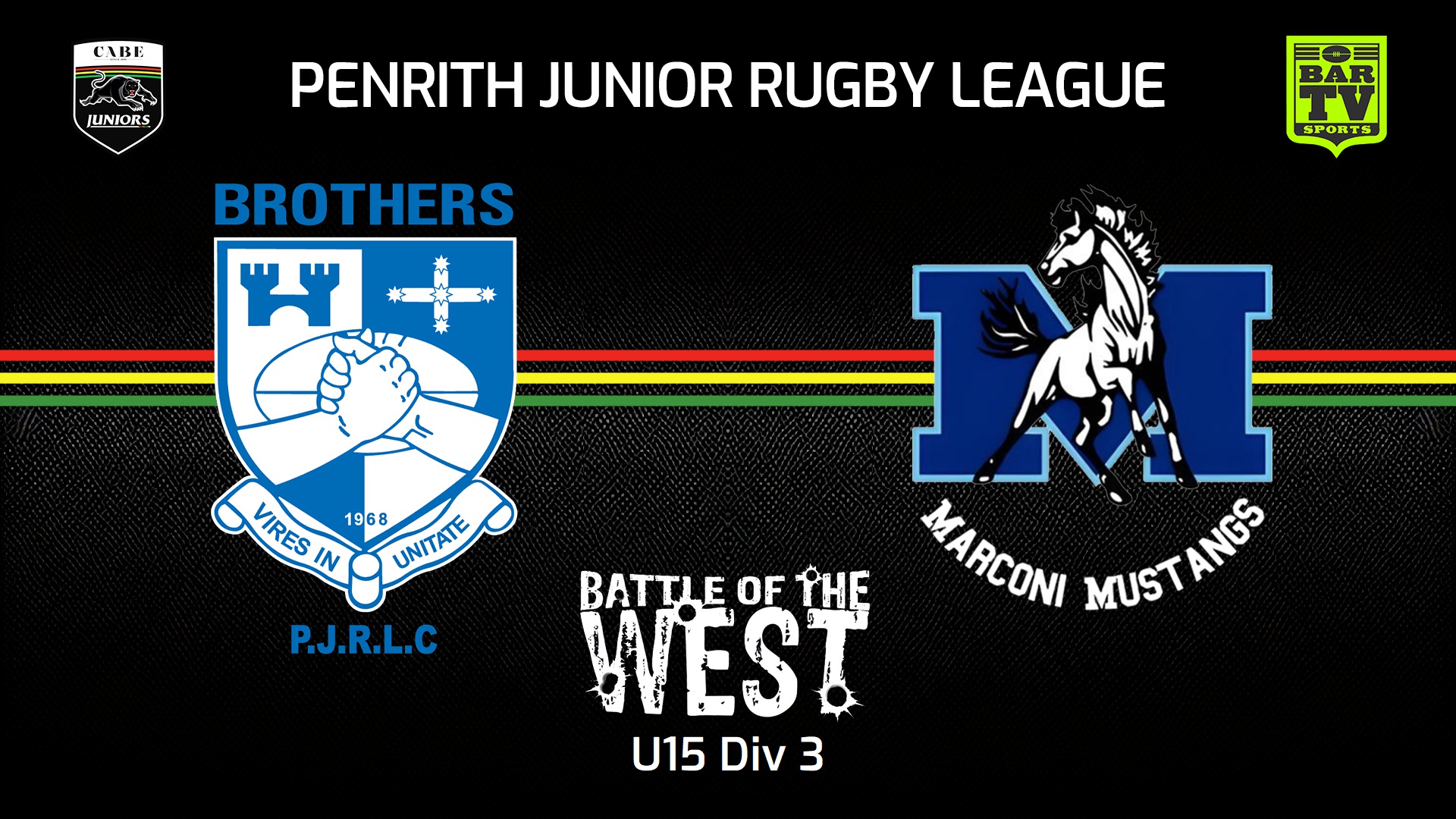 240914-video-Penrith & District Junior Rugby League Battle Of The West - U15 Div 3 - Brothers v Marconi Mustangs Slate Image