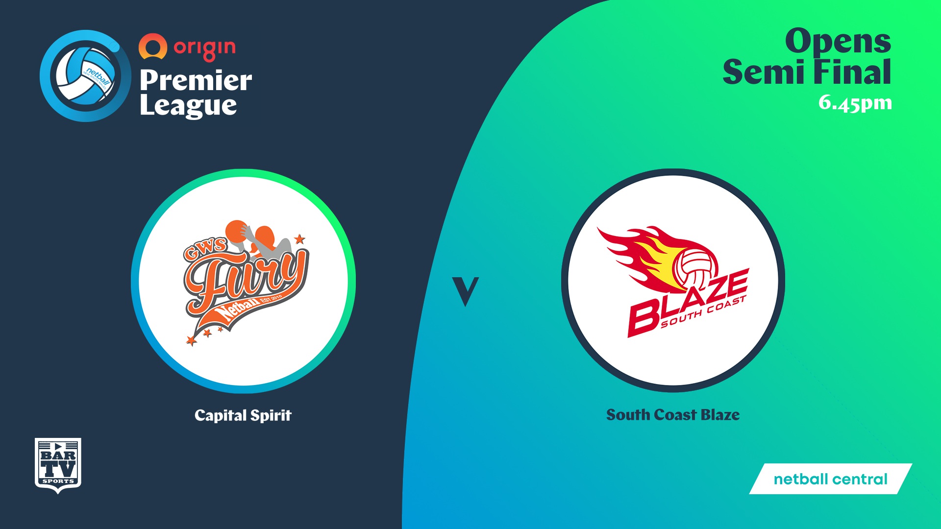NSW Prem League Play-off - Opens - GWS Fury v South Coast Blaze Slate Image