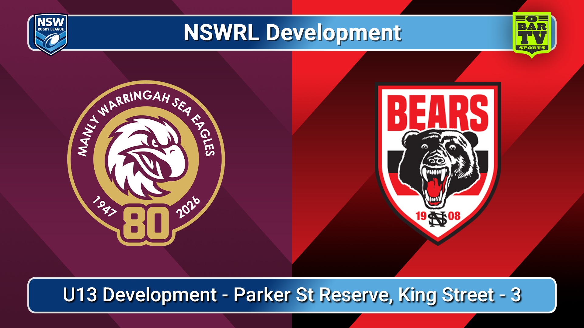 260716-video-NSWRL Development Game 15 - U13 Development - Manly Warringah Sea Eagles v North Sydney Bears Slate Image