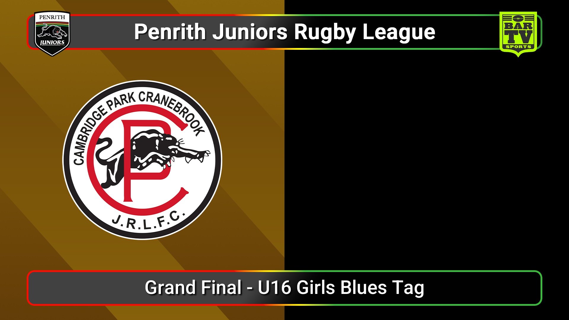 250831-video-Penrith & District Junior Rugby League Grand Final - U16 Girls Blues Tag - Cambridge Park v Maulers United Slate Image