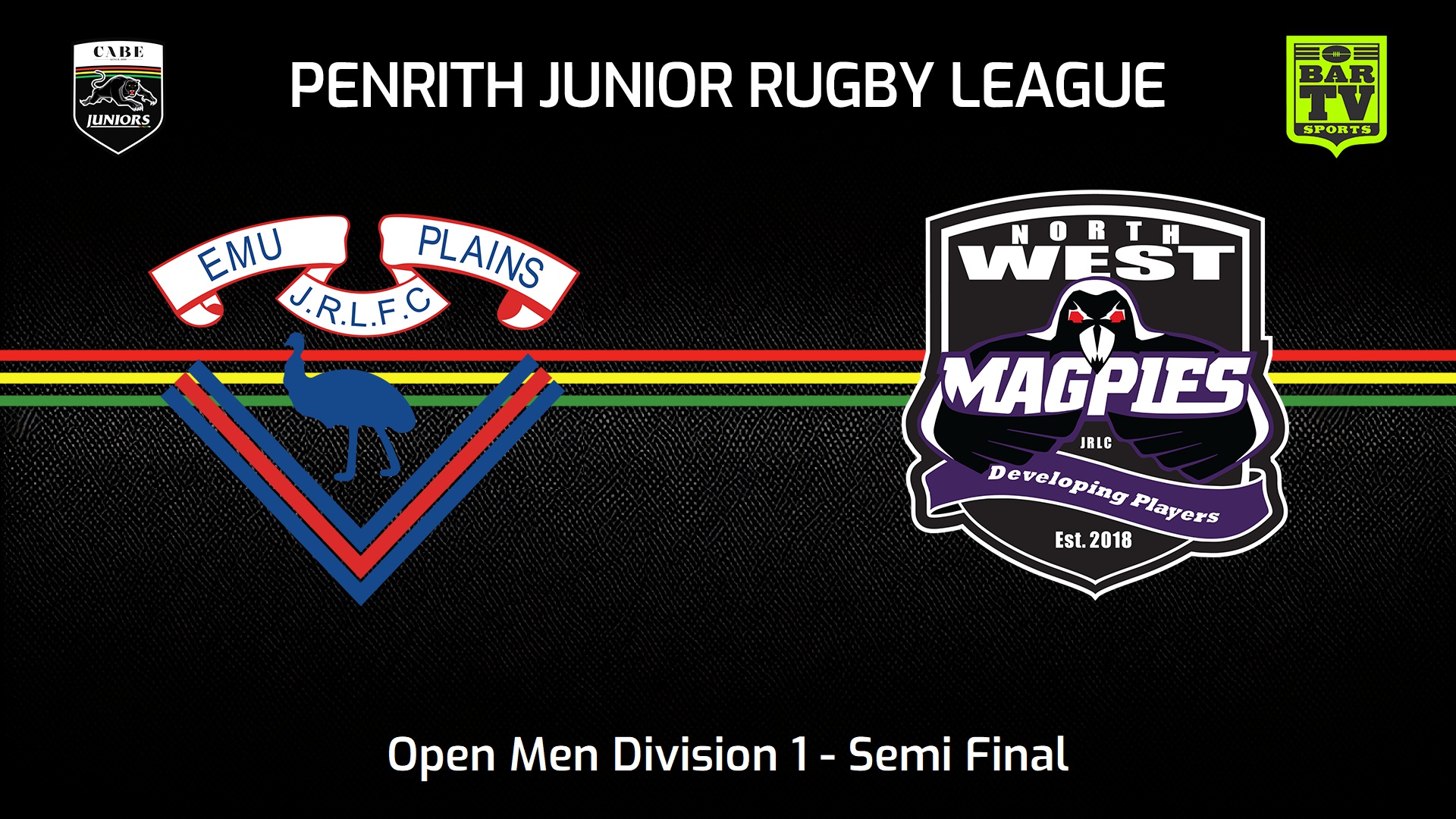 230813-Penrith & District Junior Rugby League Semi Final - Open Men Division 1 - Emu Plains RLFC v North West Magpies Slate Image