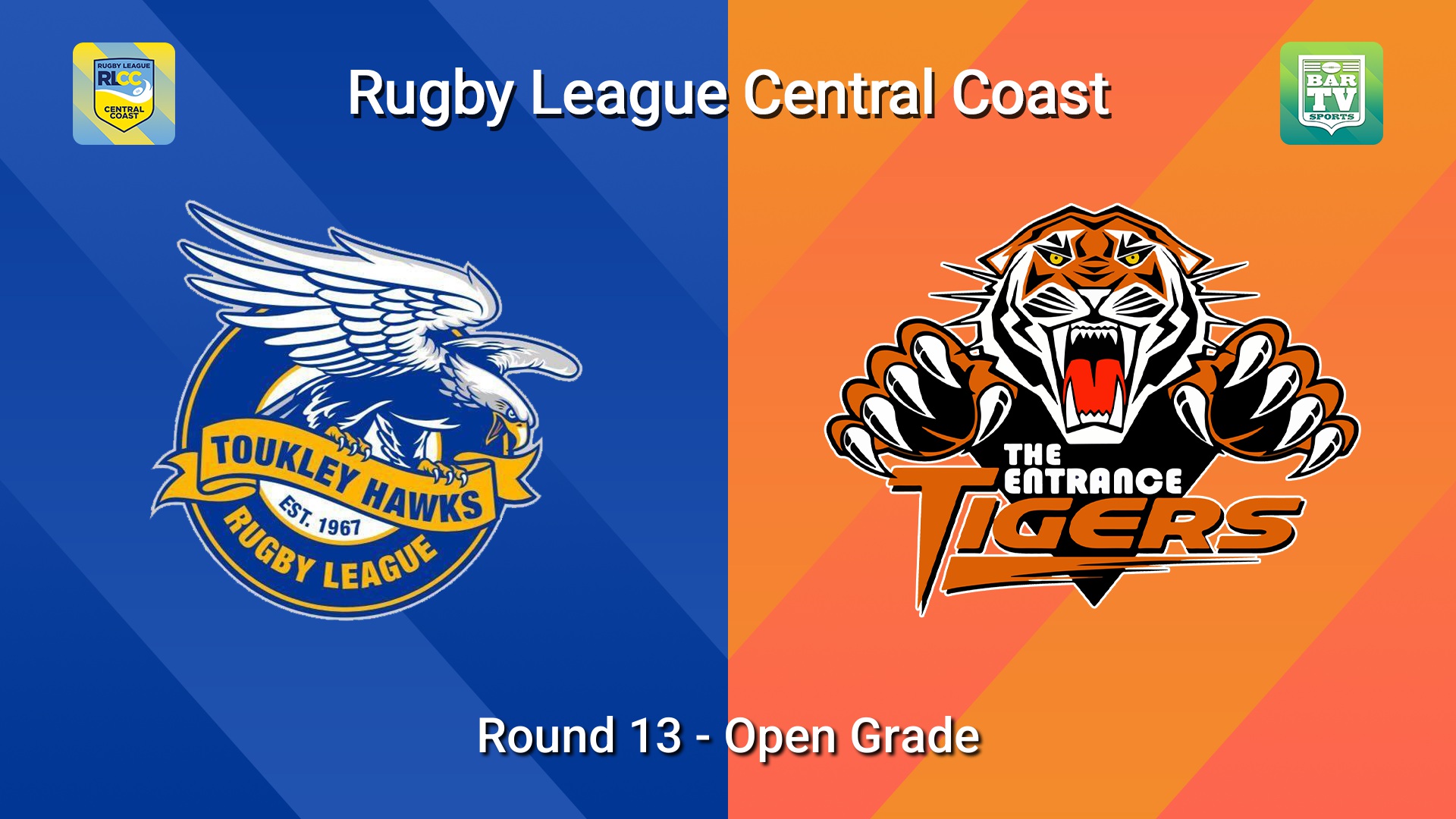 260719-video-RLCC Round 13 - Open Grade - Toukley Hawks v The Entrance Tigers Slate Image