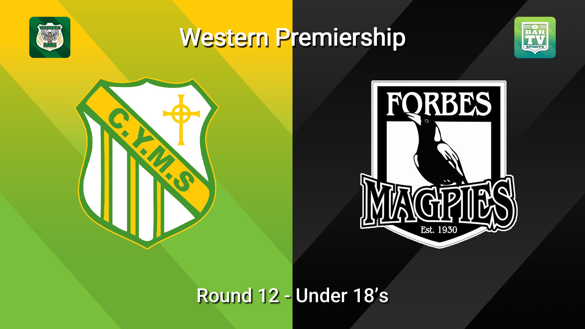 260712-video-Western Premiership Round 12 - Under 18’s - Orange CYMS v Forbes Magpies Slate Image