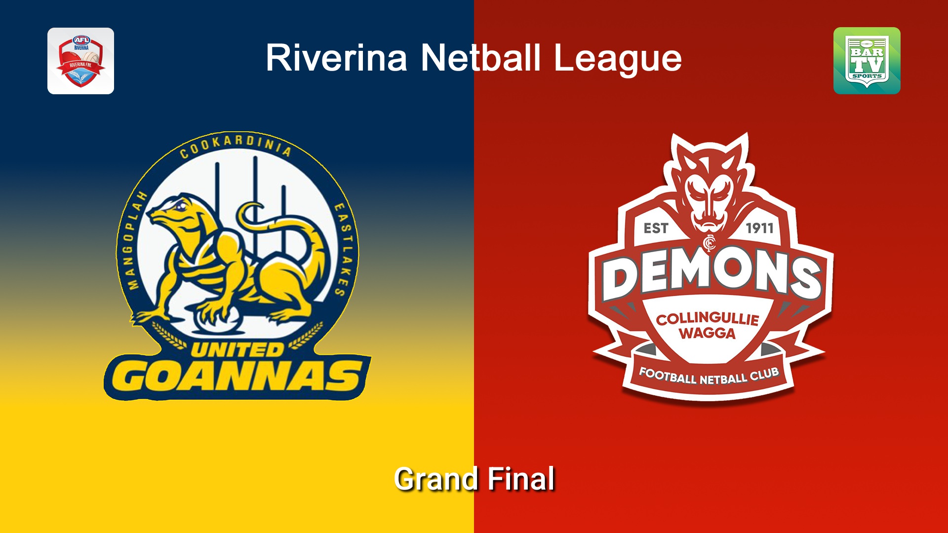260912-video-Riverina Netball League Grand Final - A Reserve Grade - MCUE Goannas v Collingullie Wagga Demons Slate Image
