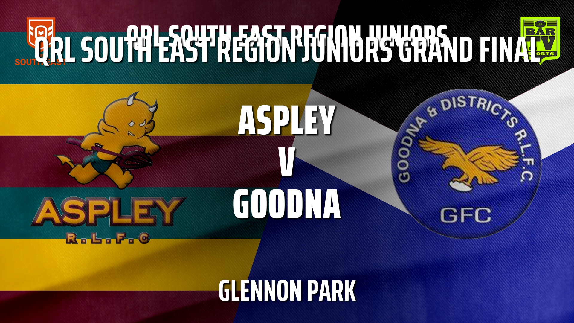 210828-QRL South East Region Juniors Grand Final - 16 Girls - Aspley Juniors v Goodna Juniors Slate Image