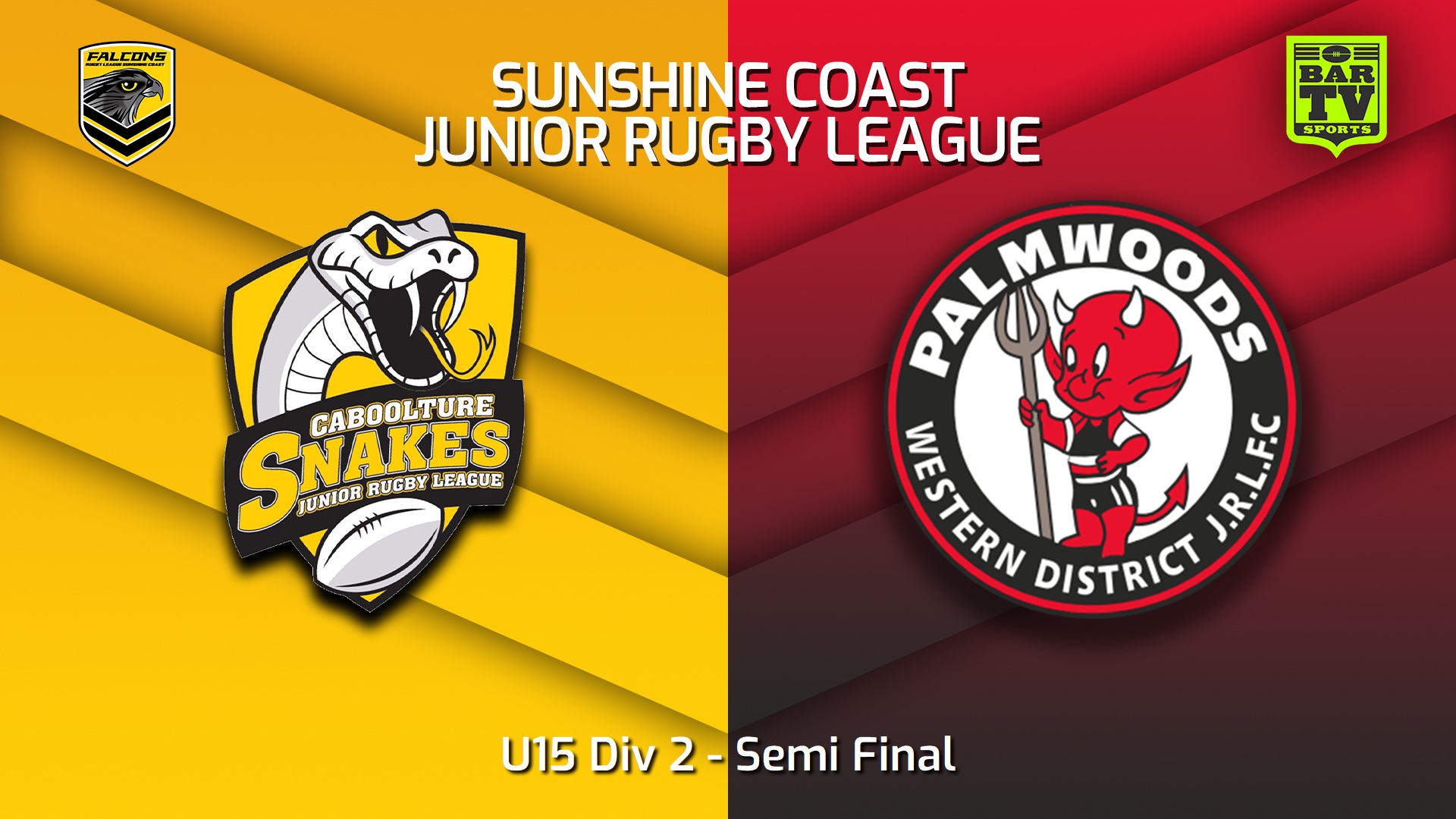 230818-Sunshine Coast Junior Rugby League Semi Final - U15 Div 2 - Caboolture Snakes JRL v Palmwoods Devils JRL Slate Image