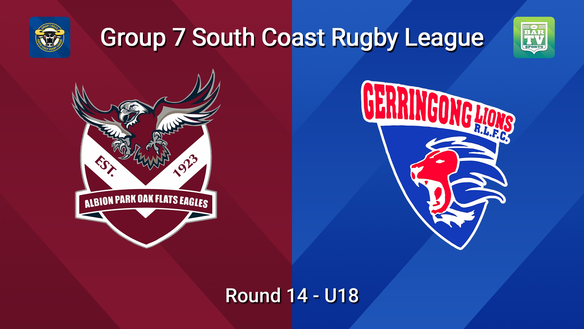 260801-video-South Coast Round 14 - U18 - Albion Park Oak Flats v Gerringong Minigame Slate Image